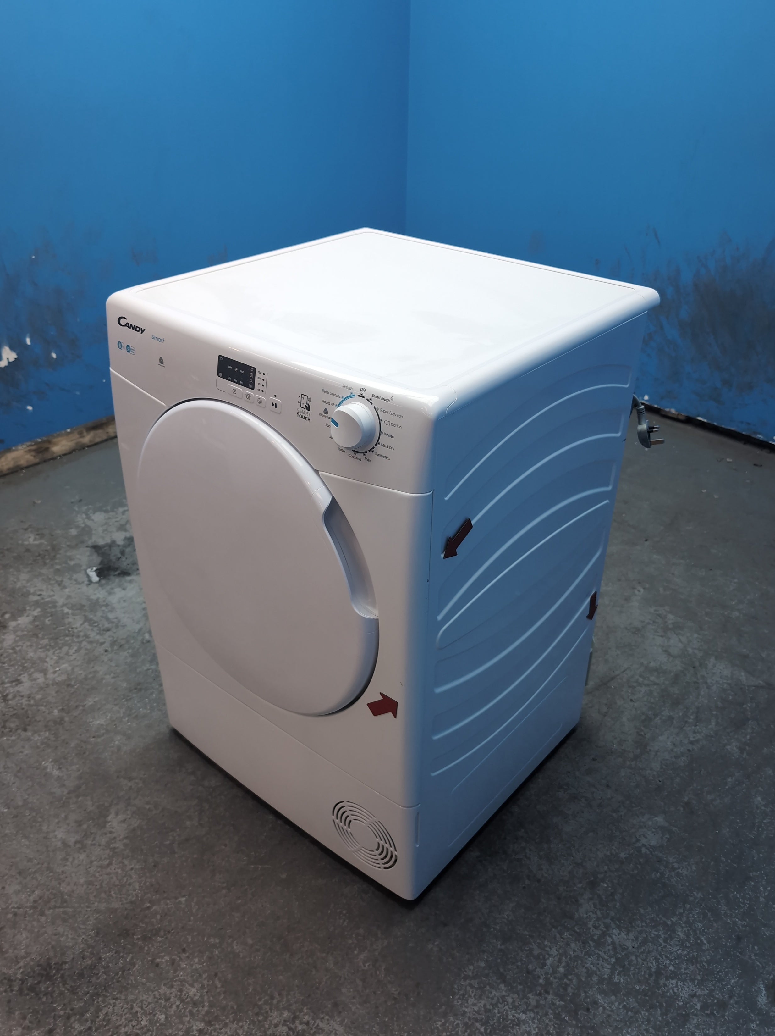 #GRC-164-391 - Candy Smart 8kg Condenser Tumble Dryer – Sensor Drying, White, B Energy Rating