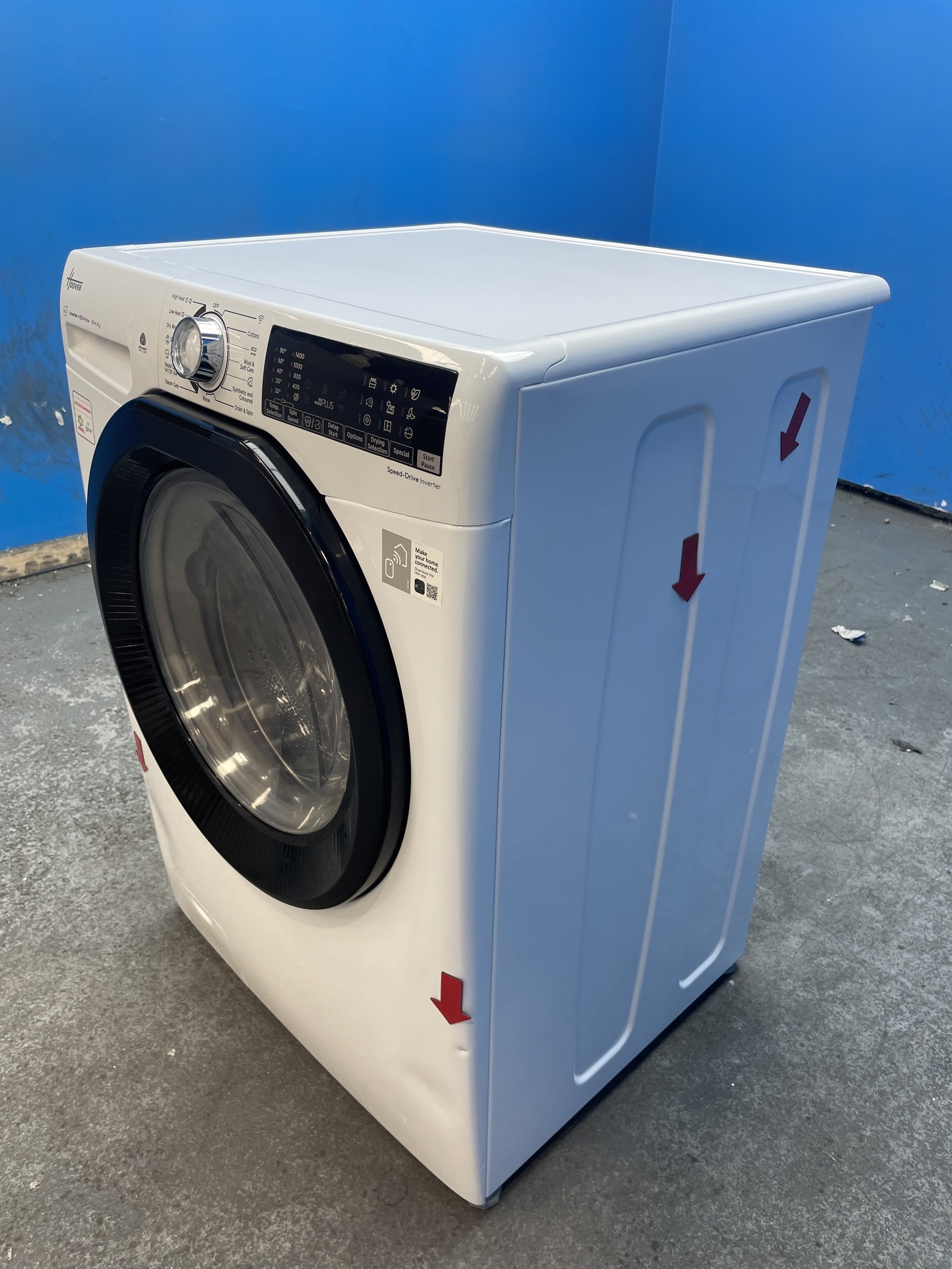 #GRC-160-137 - Hoover H-WASH 350 H3DPS41066TAMB80 10/6kg 1400rpm Washer Dryer