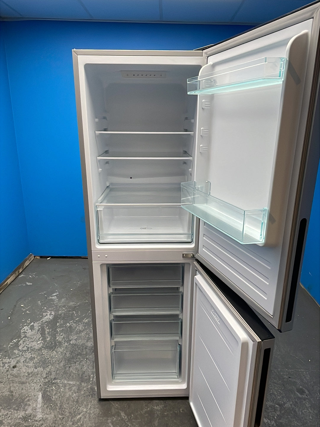 #GRC-162-808 - Candy 54.5cm Fridge Freezer – 252L, Silver, Low Frost, Smart WiFi