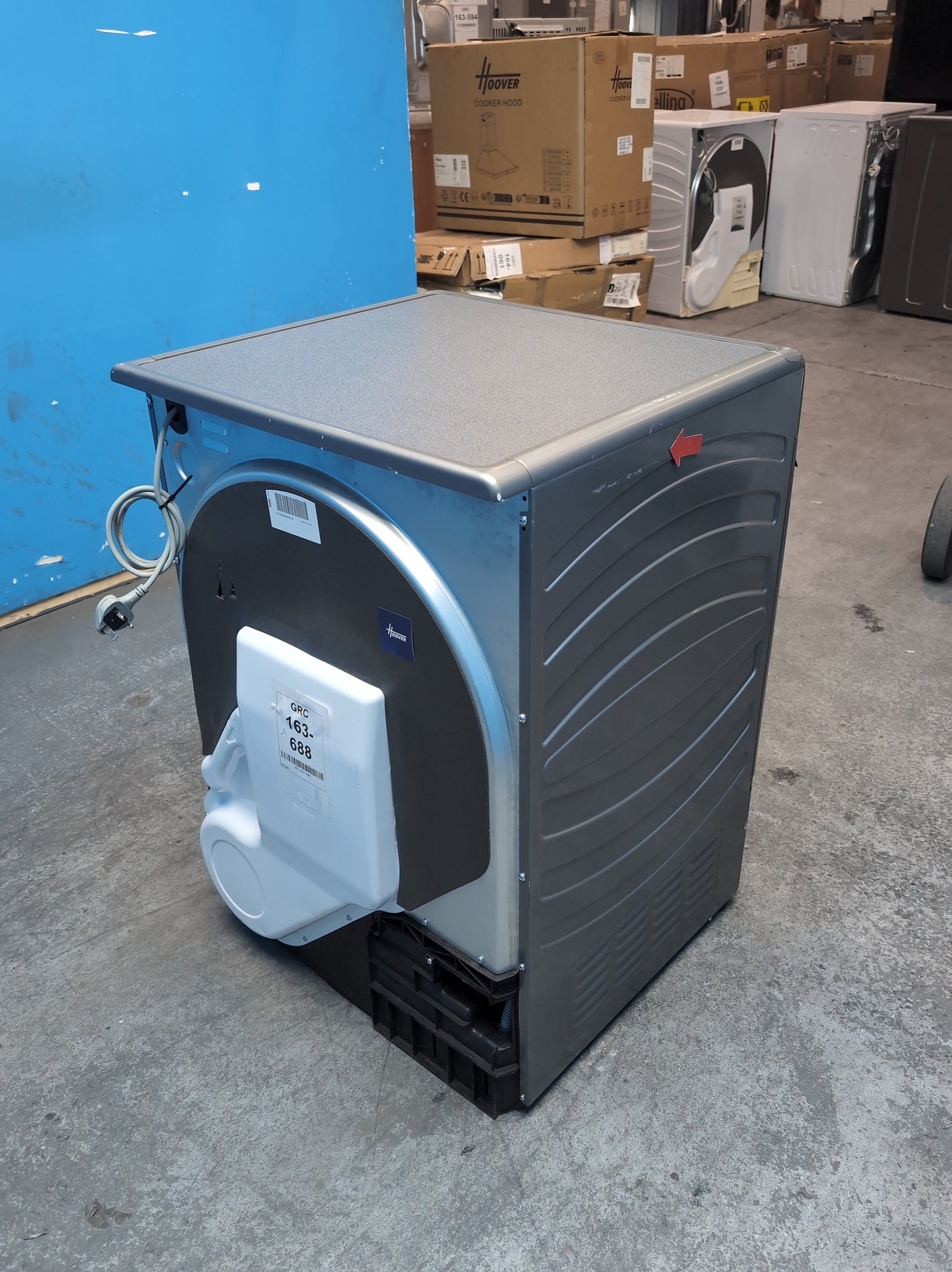 #GRC-163-688 - Hoover 10kg Condenser Tumble Dryer – WiFi Connected, Grey, B Energy Rating