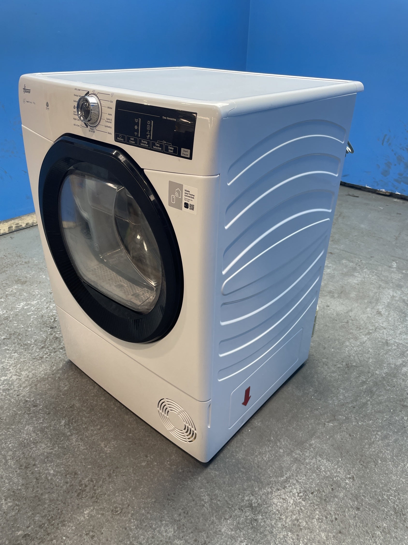 #GRC-153-850 - Hoover HRE H9A3TBE/N 9kg Heat Pump Tumble Dryer with Wi-Fi