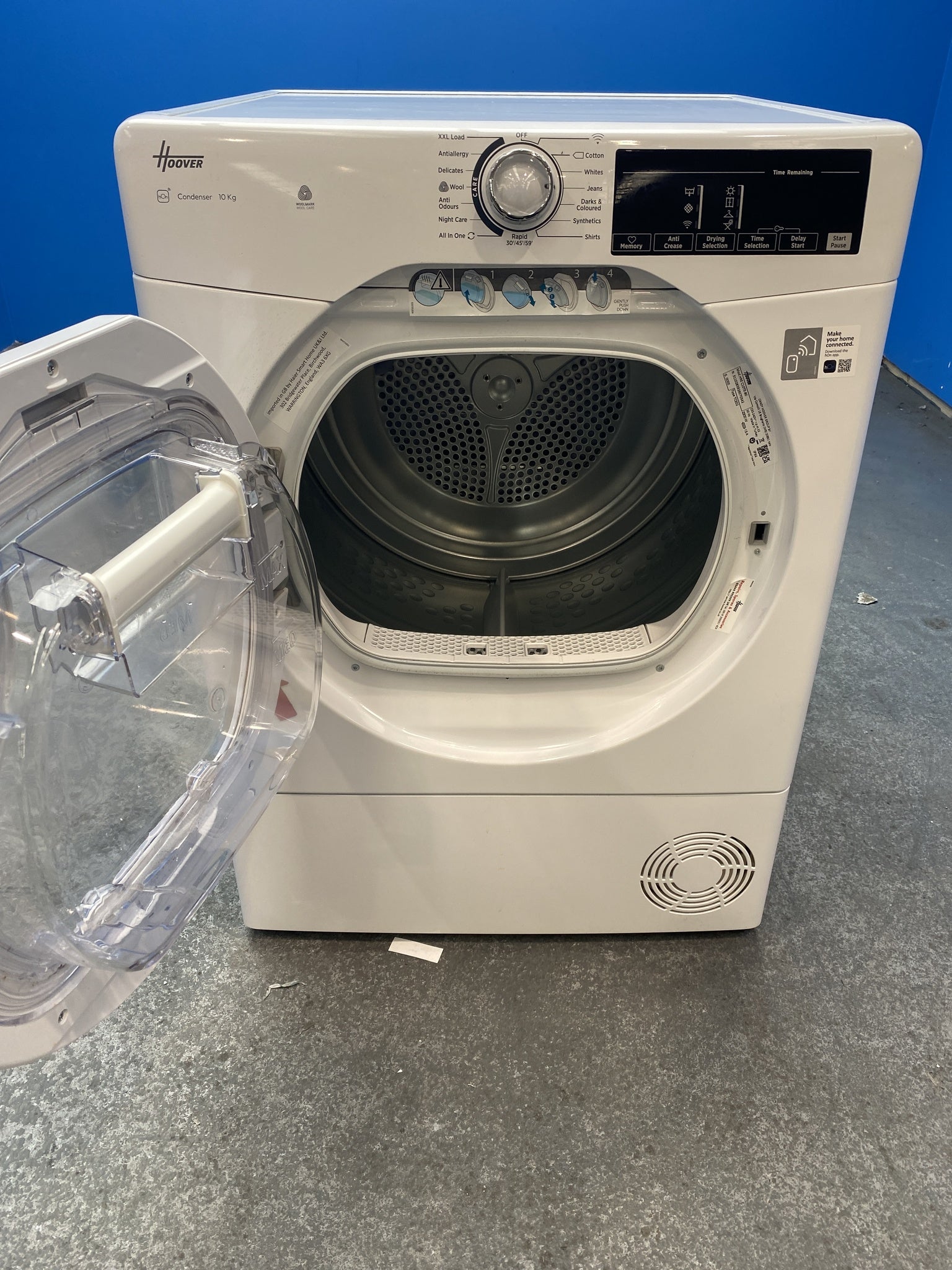 #GRC-157-166 - Hoover HRE C10TE-80 10kg Condenser Tumble Dryer