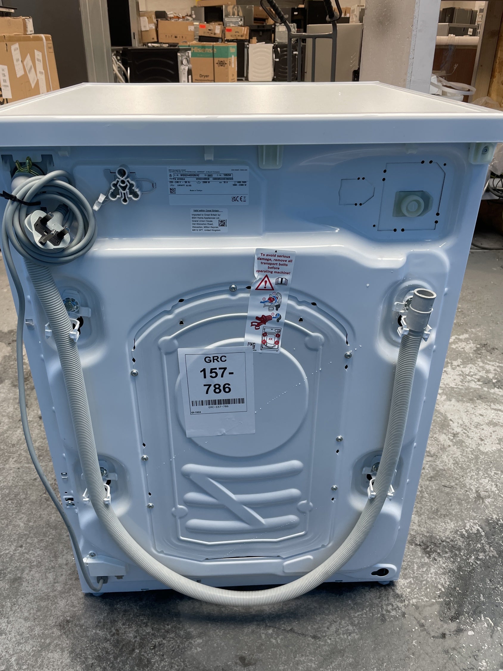 #GRC-157-786 - Bosch WGG24400GB Series 6 9kg 1400 Spin Washing Machine