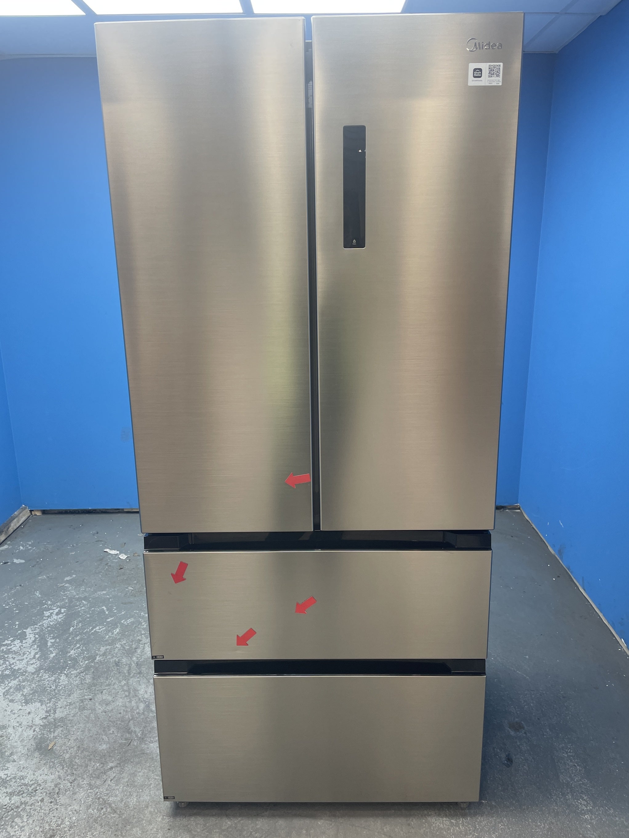 #GRC-158-739 - Midea MDRF692FIC46 516L No Frost French Door Fridge Freezer