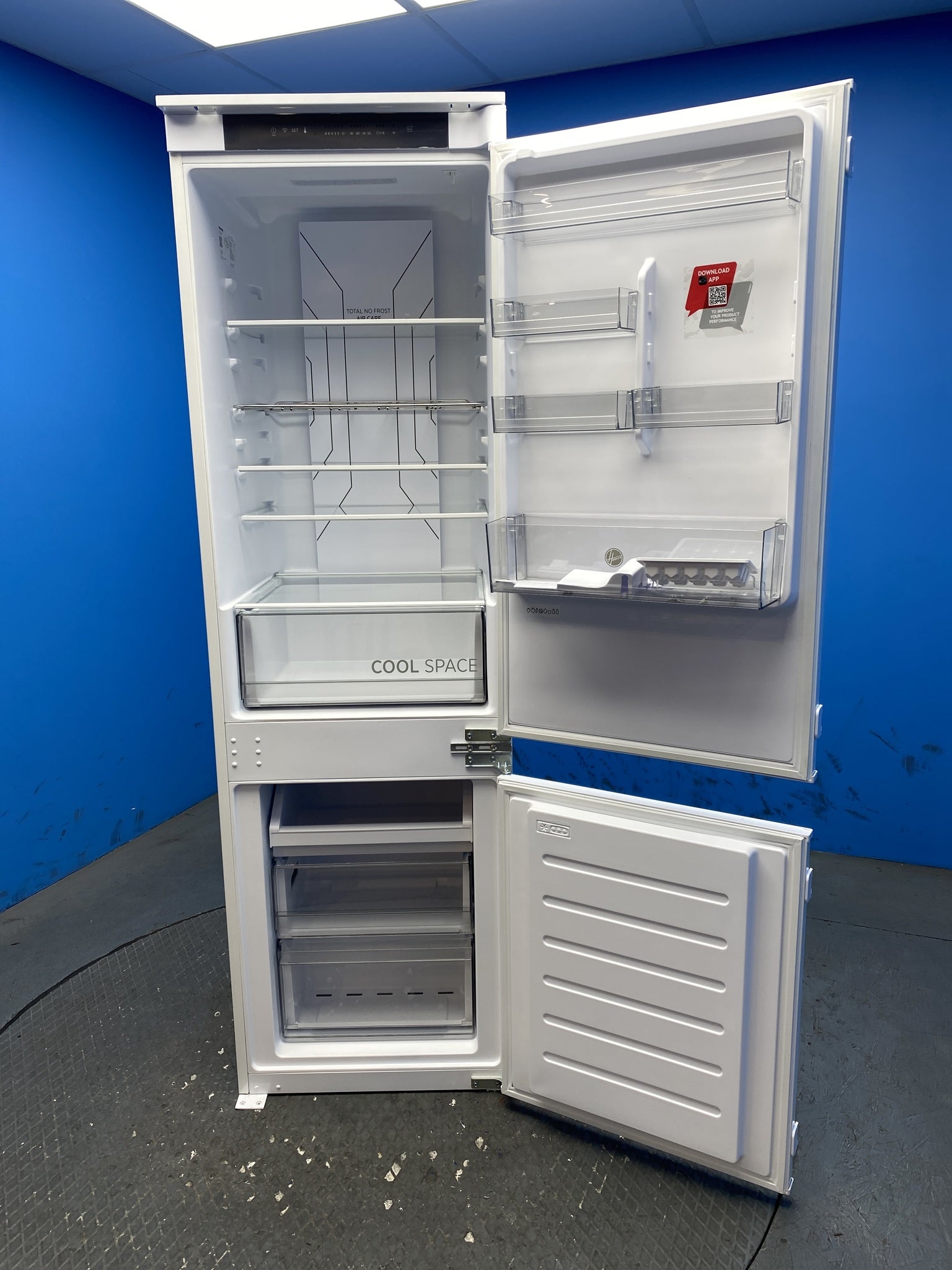 Hoover H-FRIDGE 400 HONBQT3518EK Built-In Total No Frost Fridge Freezer
