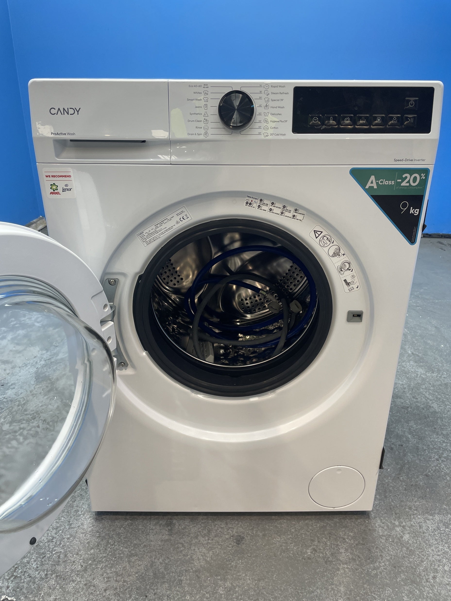 #GRC-158-370 - Candy Quick Pro GD 498-80 9kg 1400rpm Washing Machine