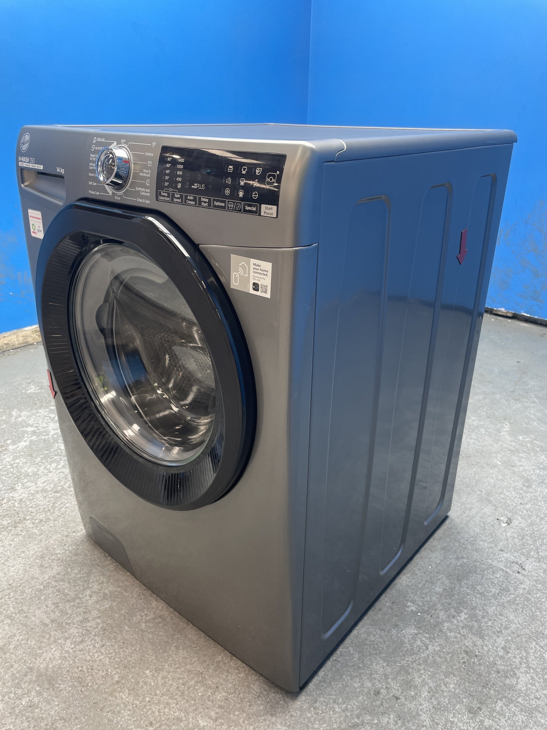 #GRC-158-361 - Hoover H3WPS4146TAMBR 14kg 1400rpm Wi-Fi Washing Machine