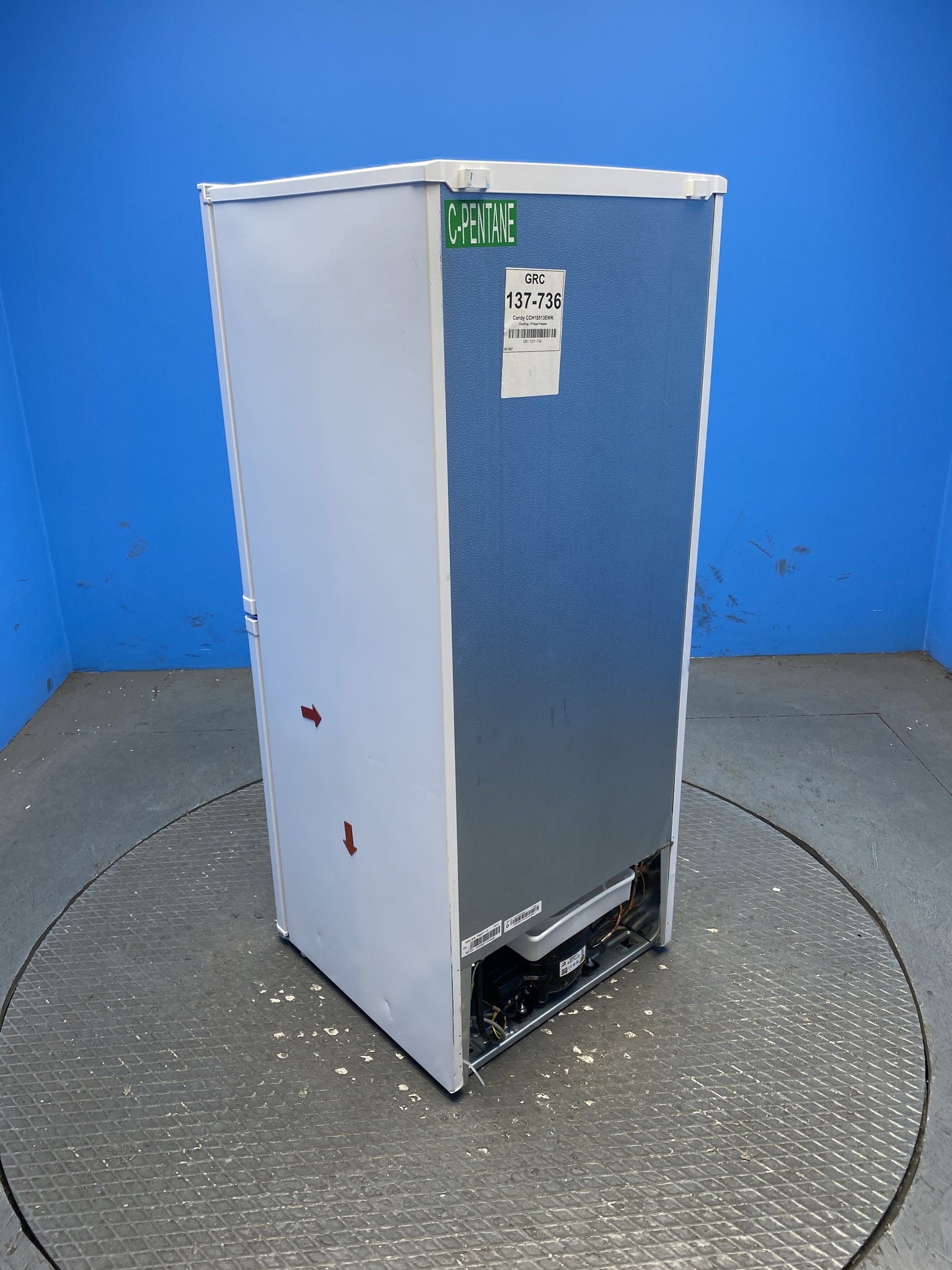 Candy CCH1S513EWK 185 Litre Combi Fridge Freezer