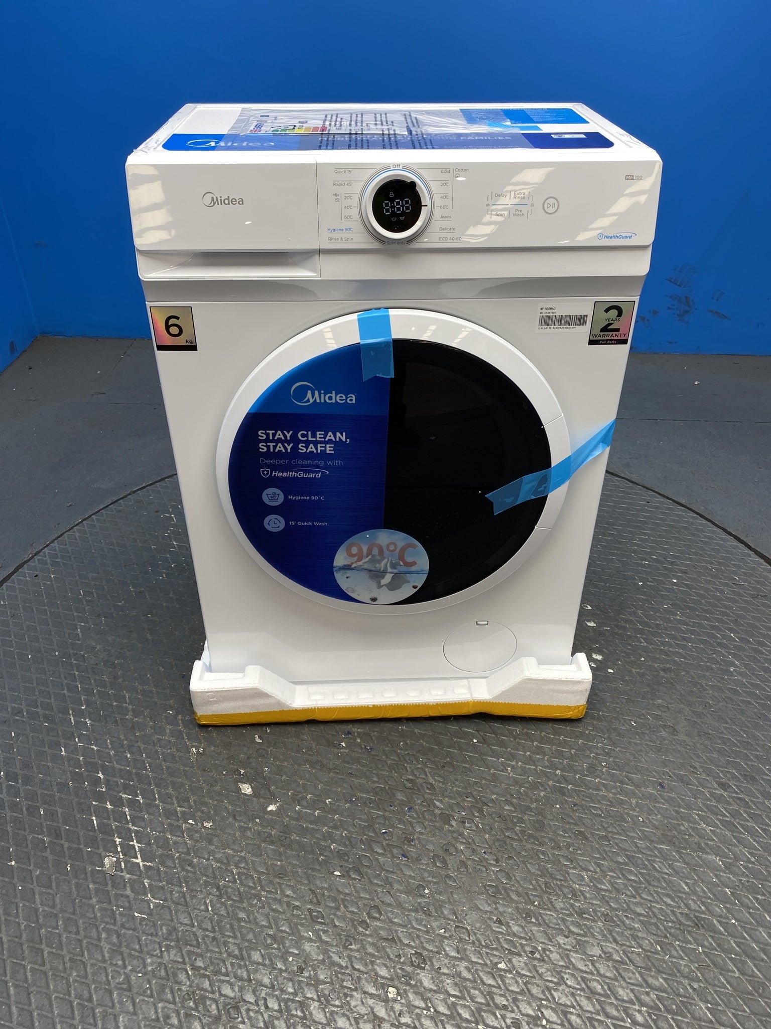 Midea MF100W60 6kg 1000 Spin Washing Machine with Lunar Dial