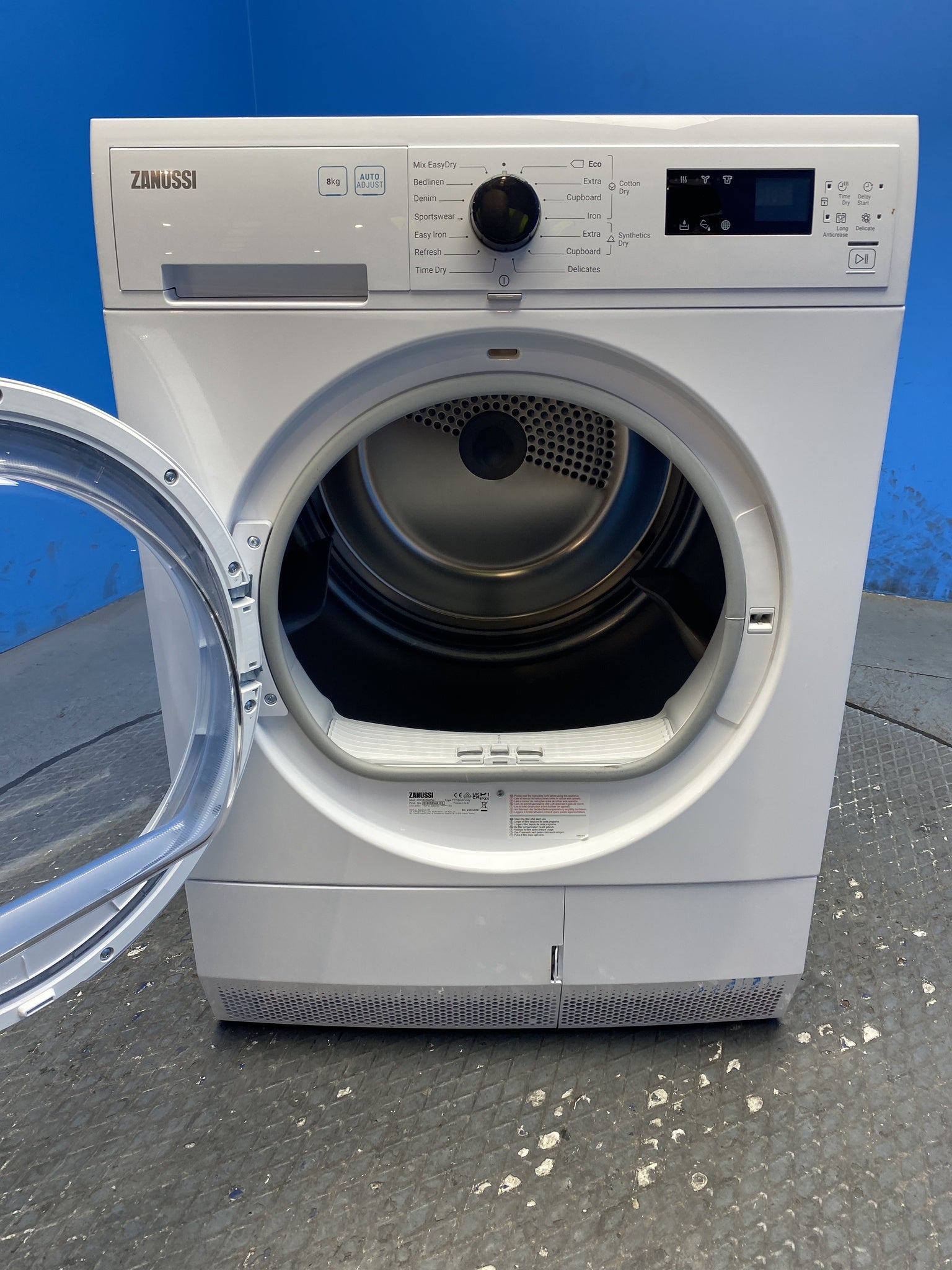 Zanussi ZDC82B4PW 8kg Condenser Tumble Dryer