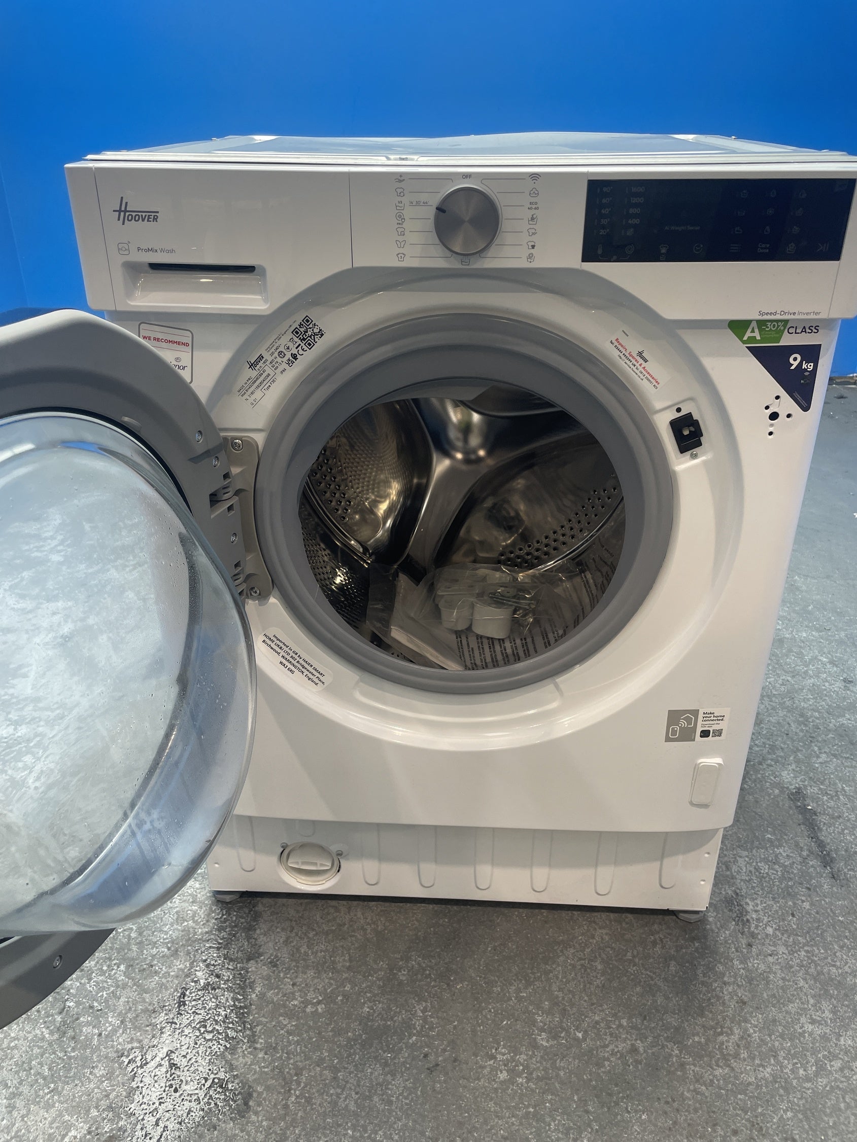 #GRC-156-868 - Hoover H-WASH 400 BH4SD69M6DB9-80 Integrated 9kg 1600rpm Washing Machine