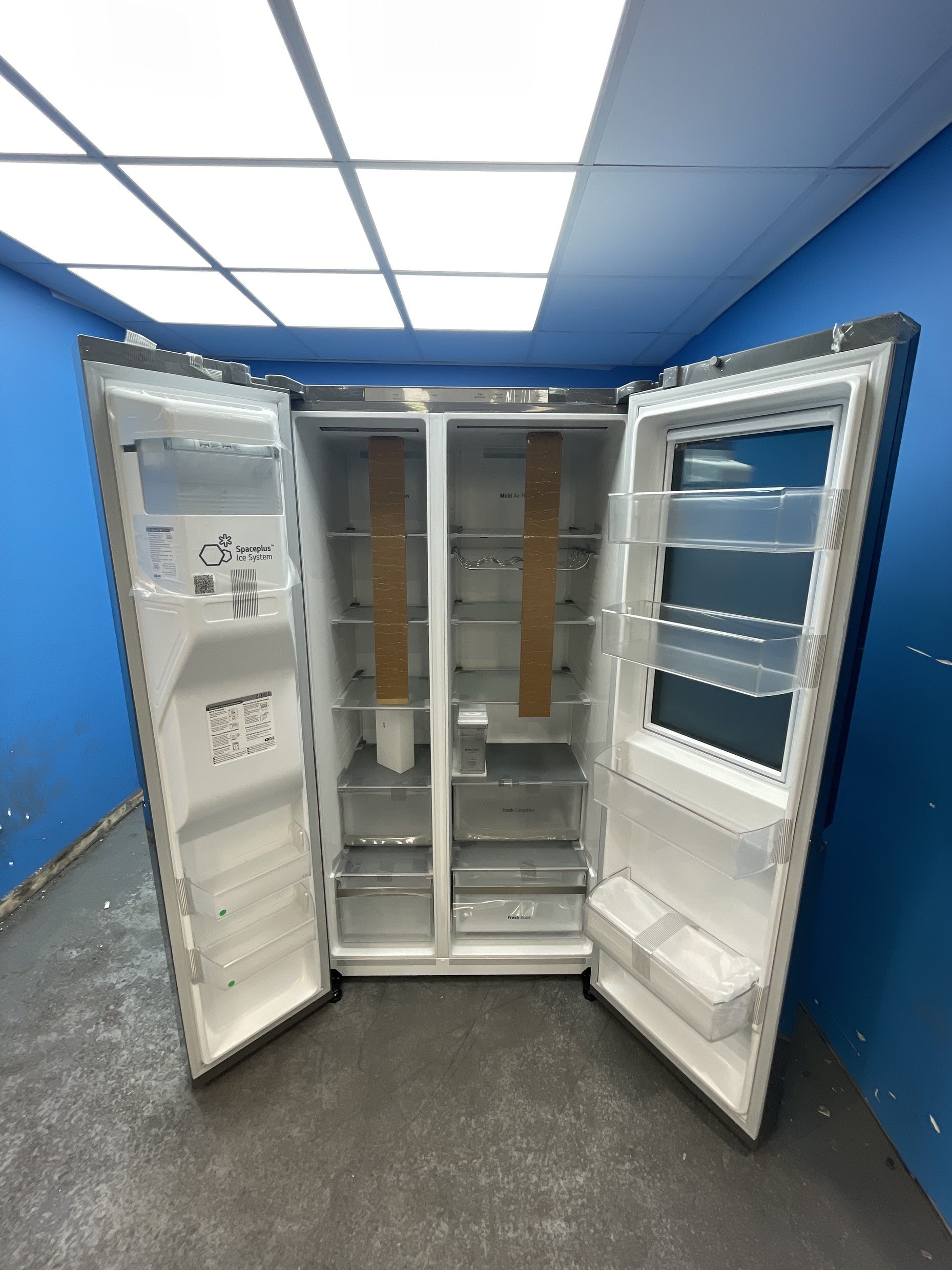 #GRC-163-247 - LG American Style Fridge Freezer – 628L, Prime Silver, Total No Frost