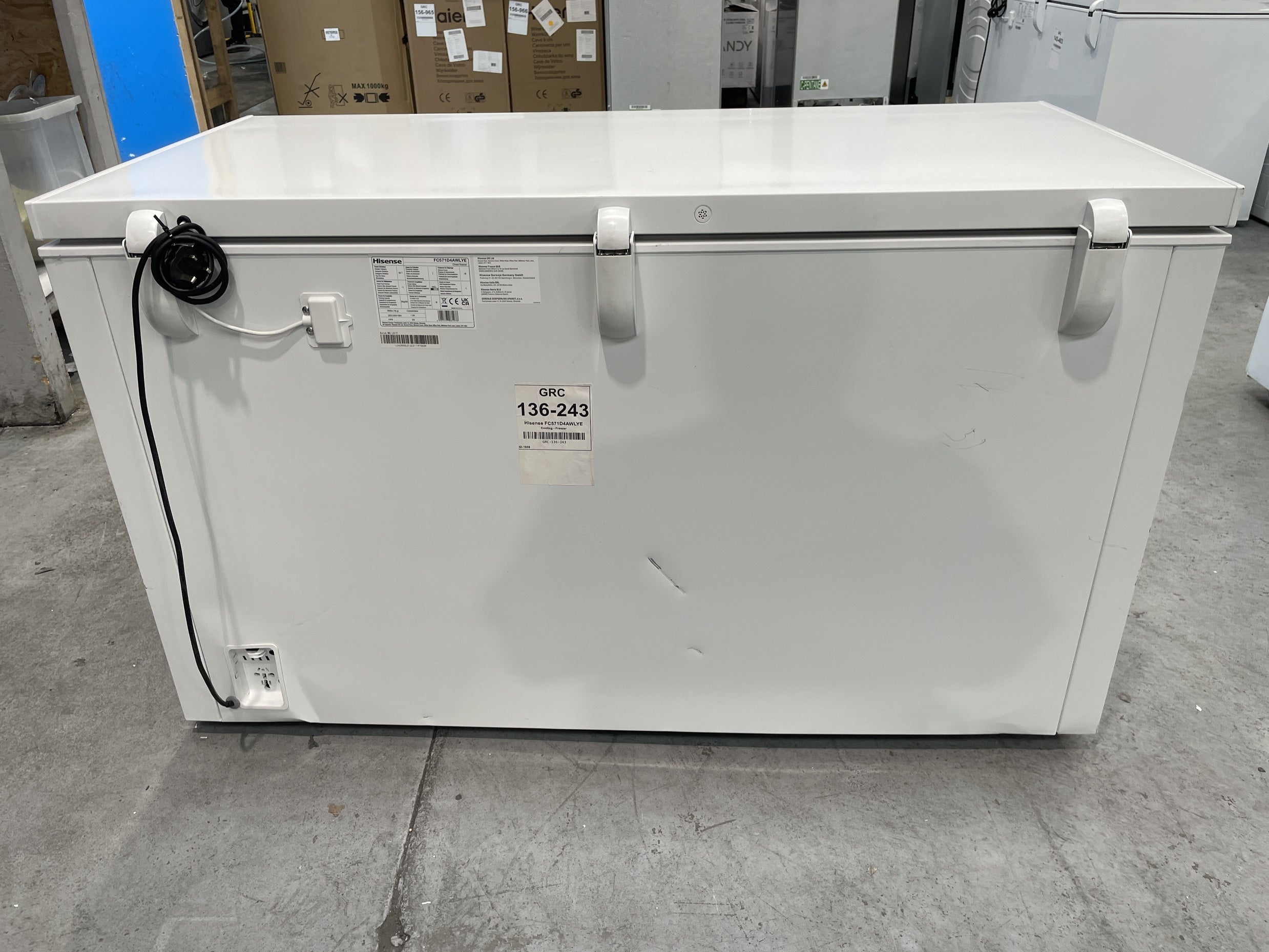 #GRC-136-243 - Hisense FC571D4AWLYE 372L Winter Guard Chest Freezer