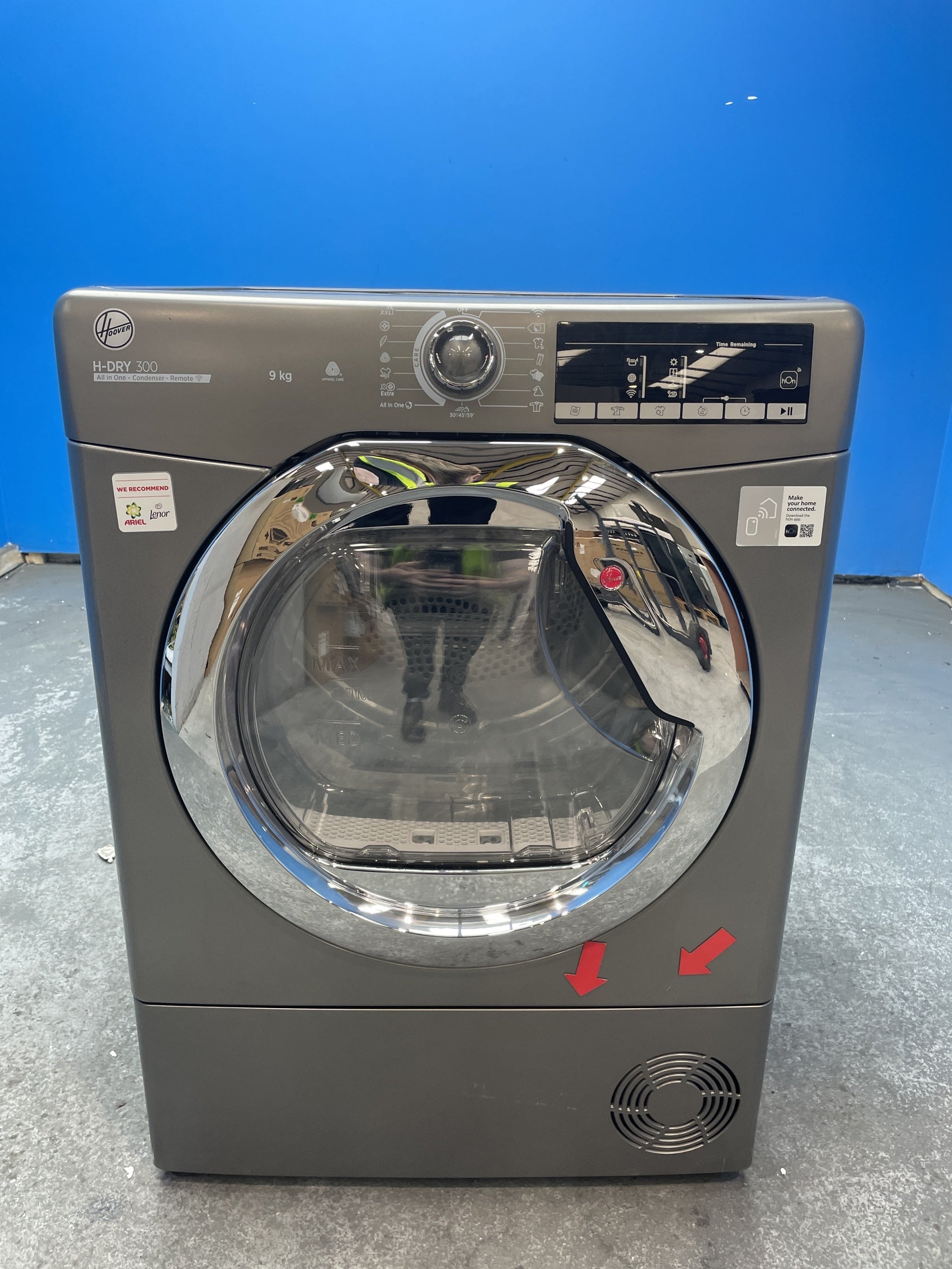 #GRC-159-699 - Hoover H-DRY 300 HLE C9TCER-80 9kg Condenser Tumble Dryer