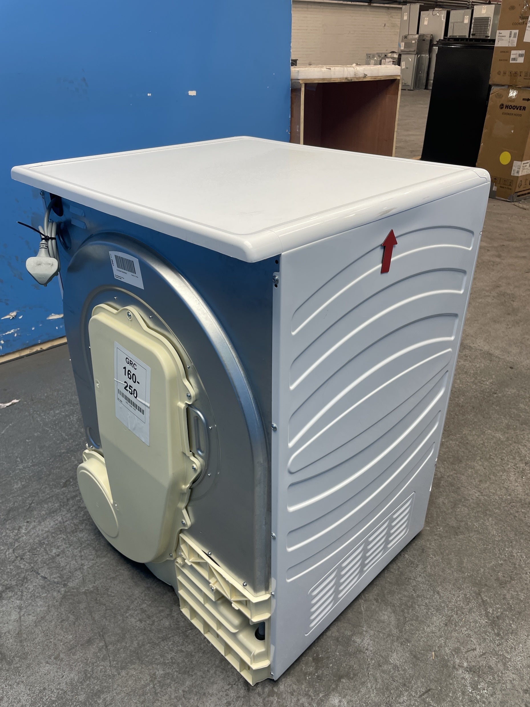 #GRC-160-250 - Hoover 9kg Heat Pump Tumble Dryer – WiFi Connected, White, D Energy Rating