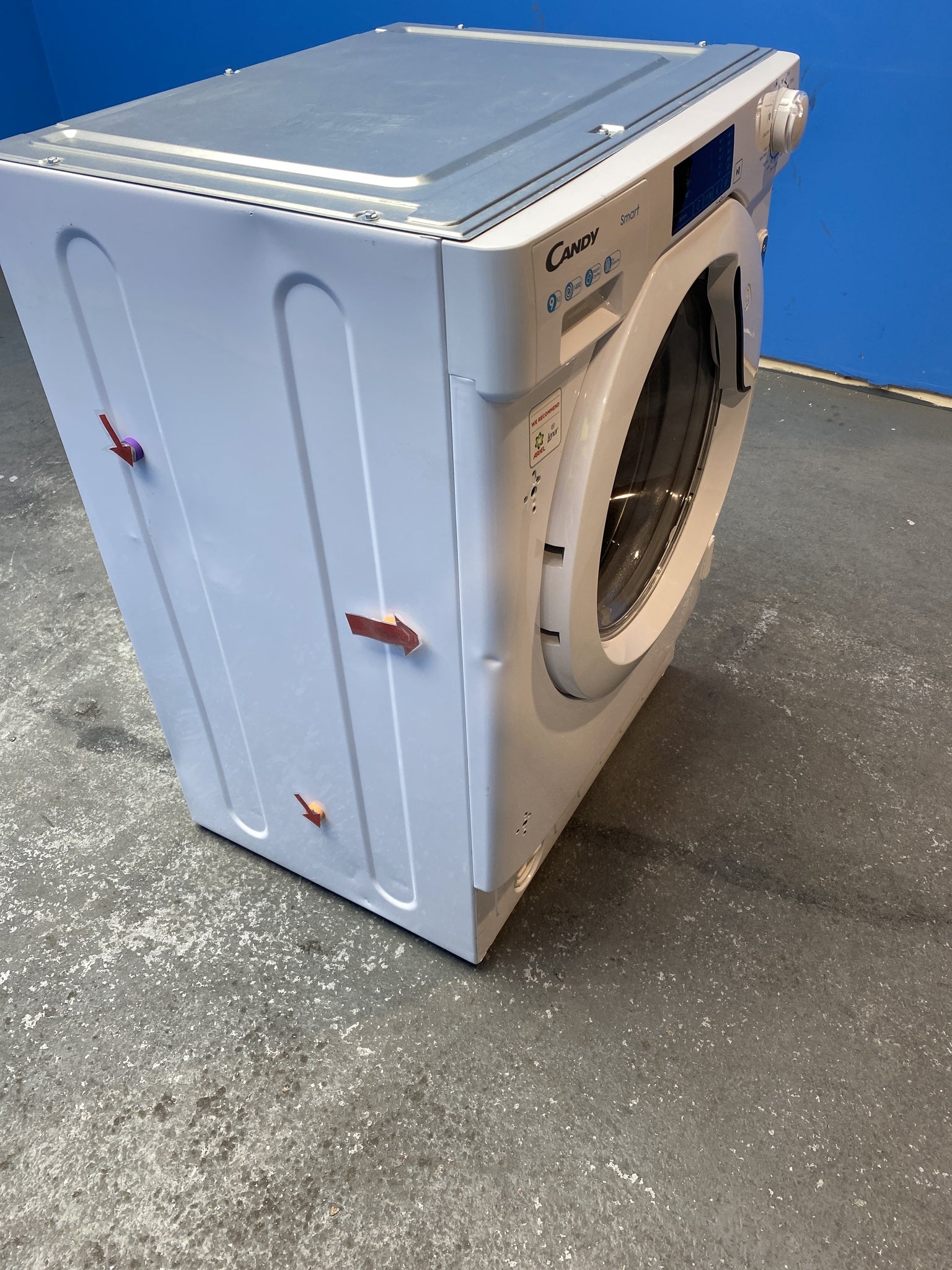 Candy CBW49D1W4 Integrated 9kg 1400 Spin Washing Machine