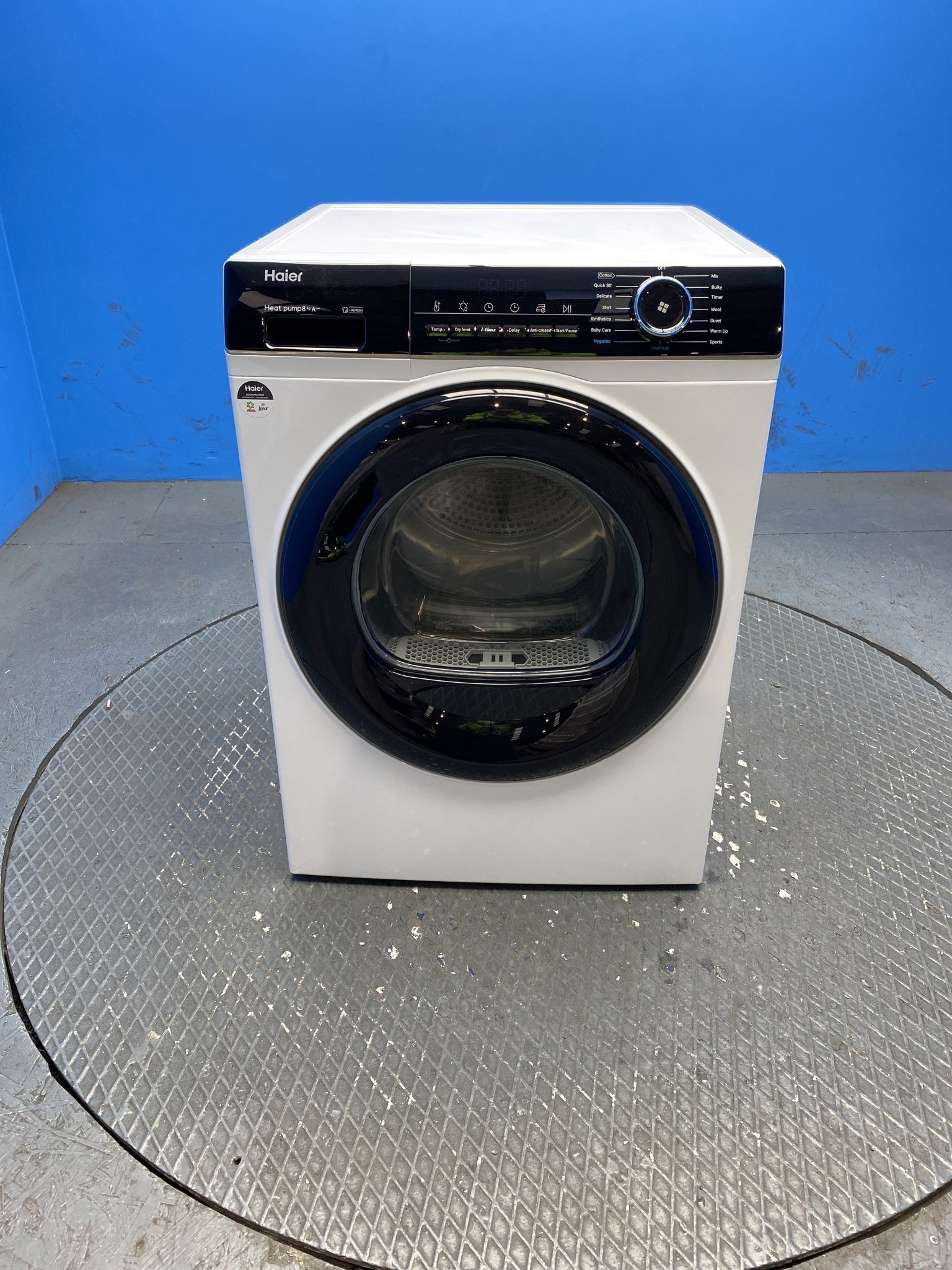 Haier HD80-A2939 I-Pro Series 3 8kg Heat Pump Tumble Dryer