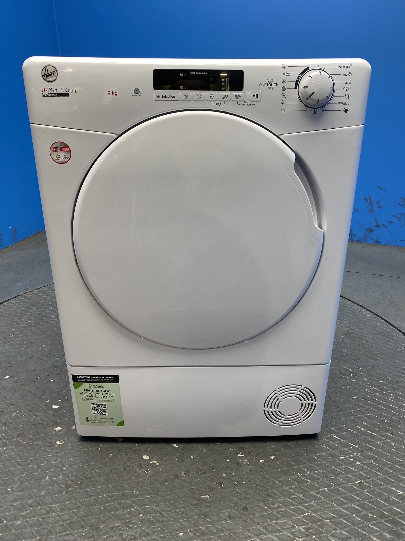 Hoover HLE C9DF-80 9kg Condenser Tumble Dryer