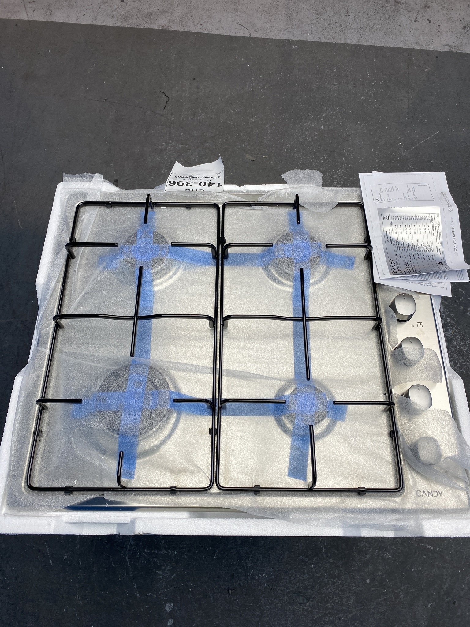 Candy CHW6LX 60cm Stainless Steel 4 Zone Gas Hob