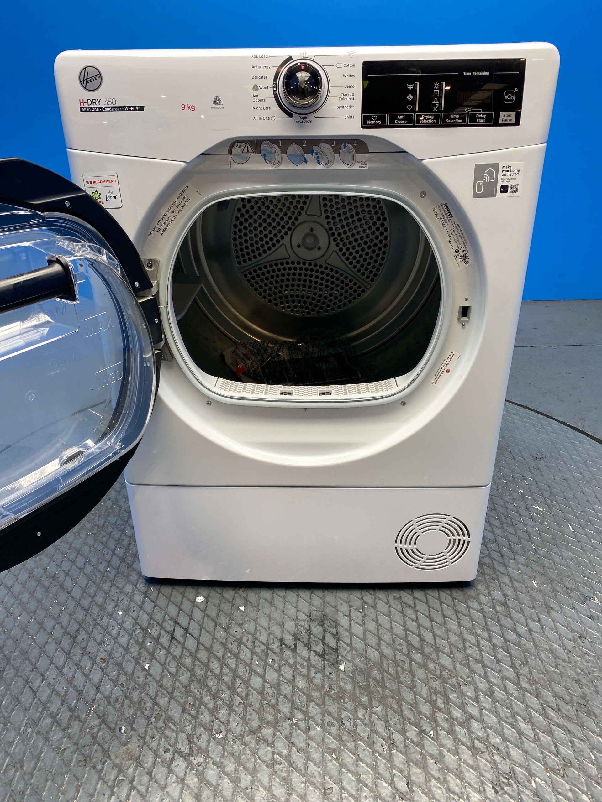 Hoover H-DRY 350 HREC9TBE-80 9kg Condenser Tumble Dryer