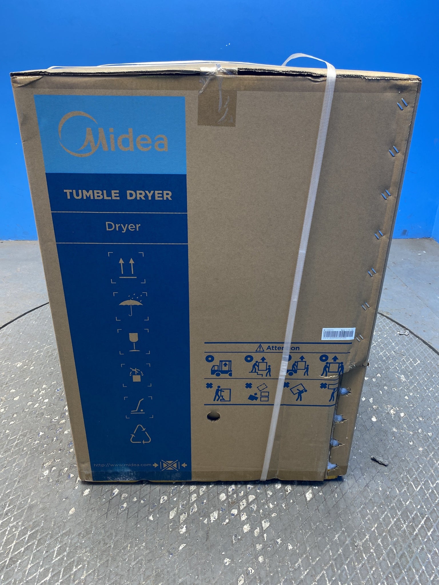 #GRC-158-890 - Midea MDG09EH80 8kg Heat Pump Tumble Dryer