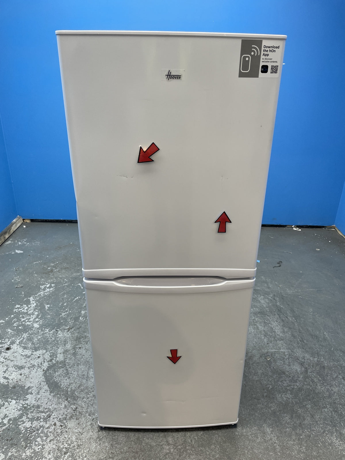 HOCH1S513EWK 185 Litre Combi Fridge Freezer