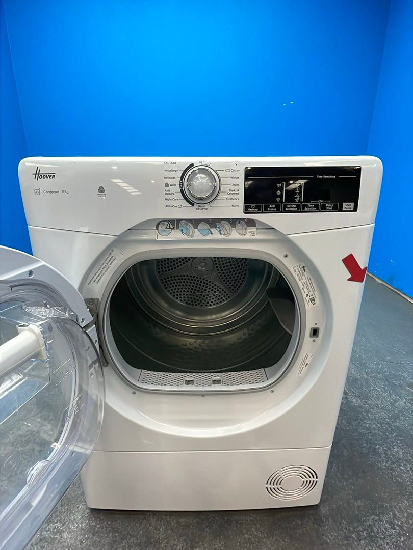 #GRC-162-558 - Hoover HRE C9TE-80 9kg Condenser Tumble Dryer with Wi-Fi