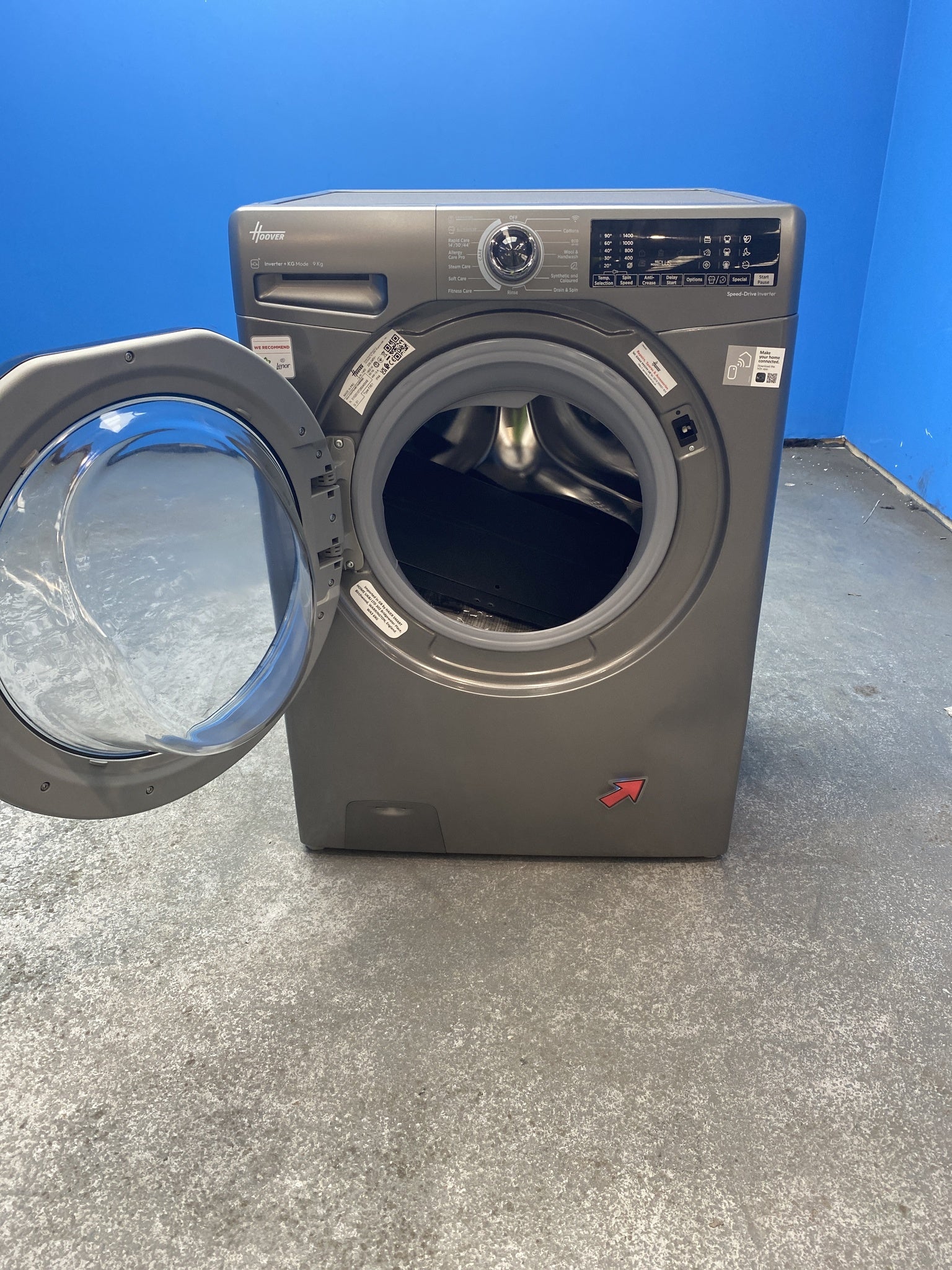 #GRC-156-060 - Hoover H3WPS496TAMBR680 9kg 1400 Spin Washing Machine