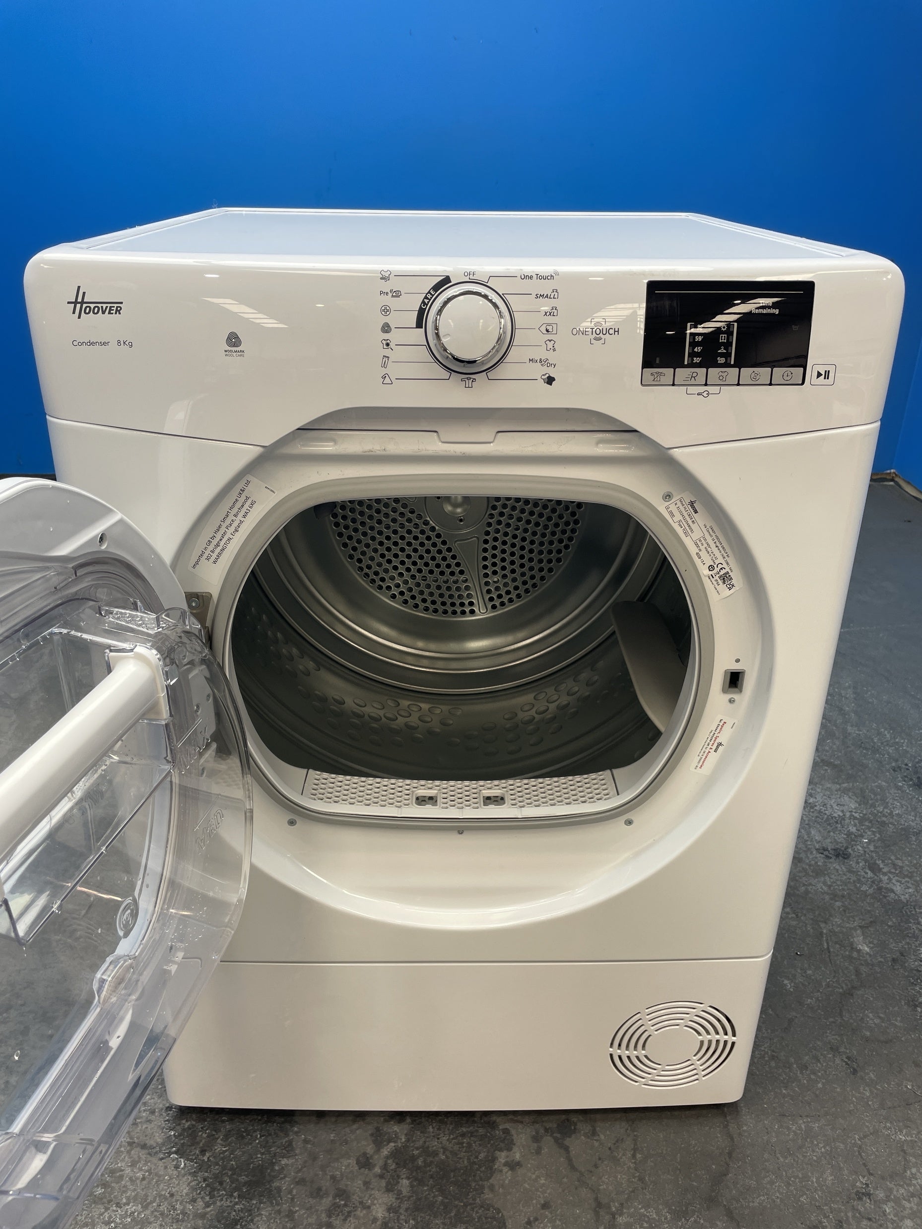 #GRC-162-600 - Hoover HLEC8DE 8kg Condenser Tumble Dryer