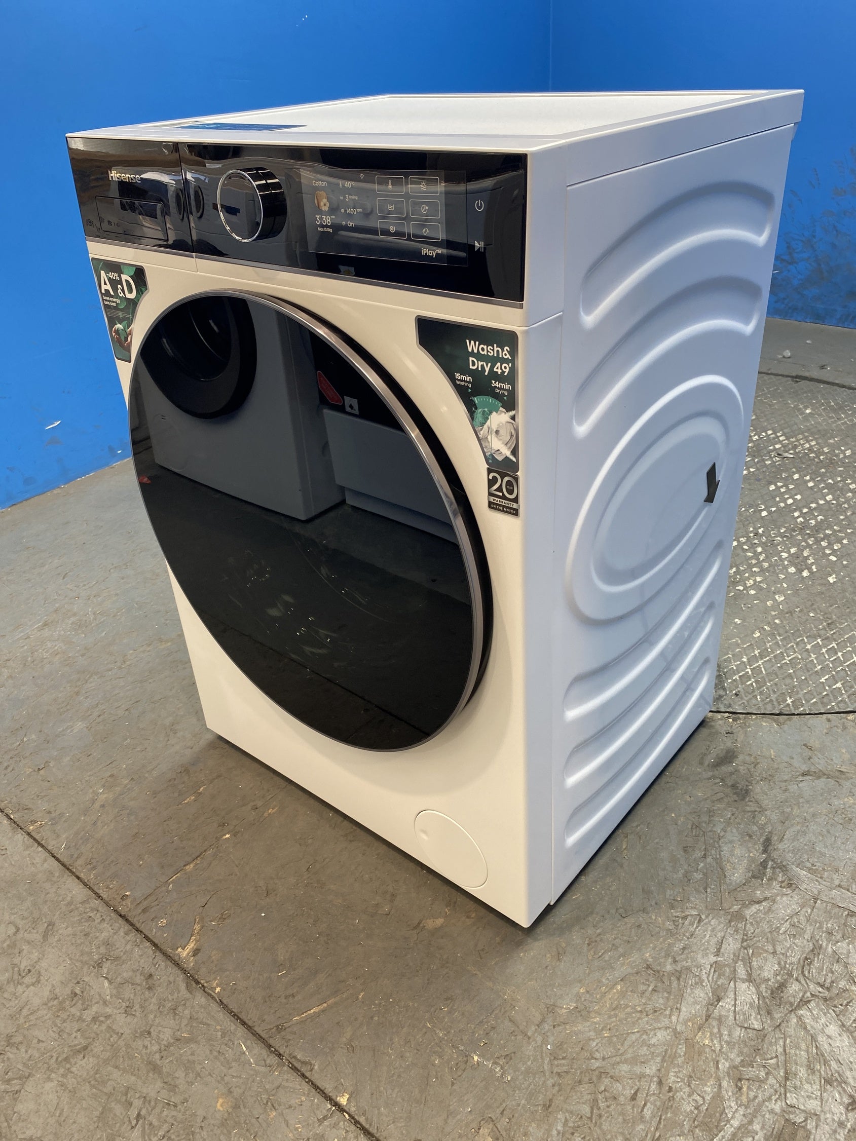 #GRC-157-465 - Hisense WD5I1045BWQ 10.5/6kg 1400rpm AutoDose Washer Dryer