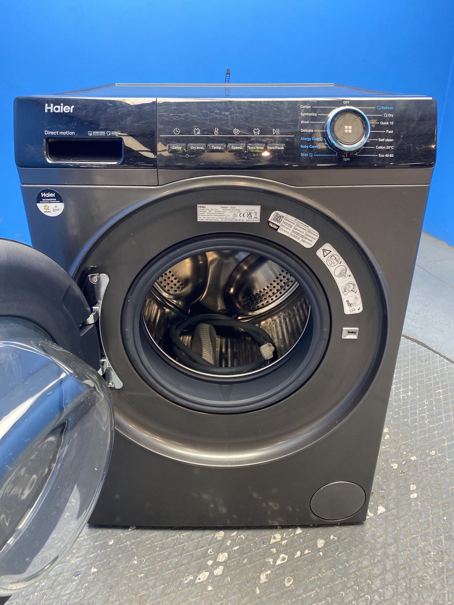 Haier HWD100-B14939S8 Series 3 10kg / 6kg 1400 Spin Washer Dryer