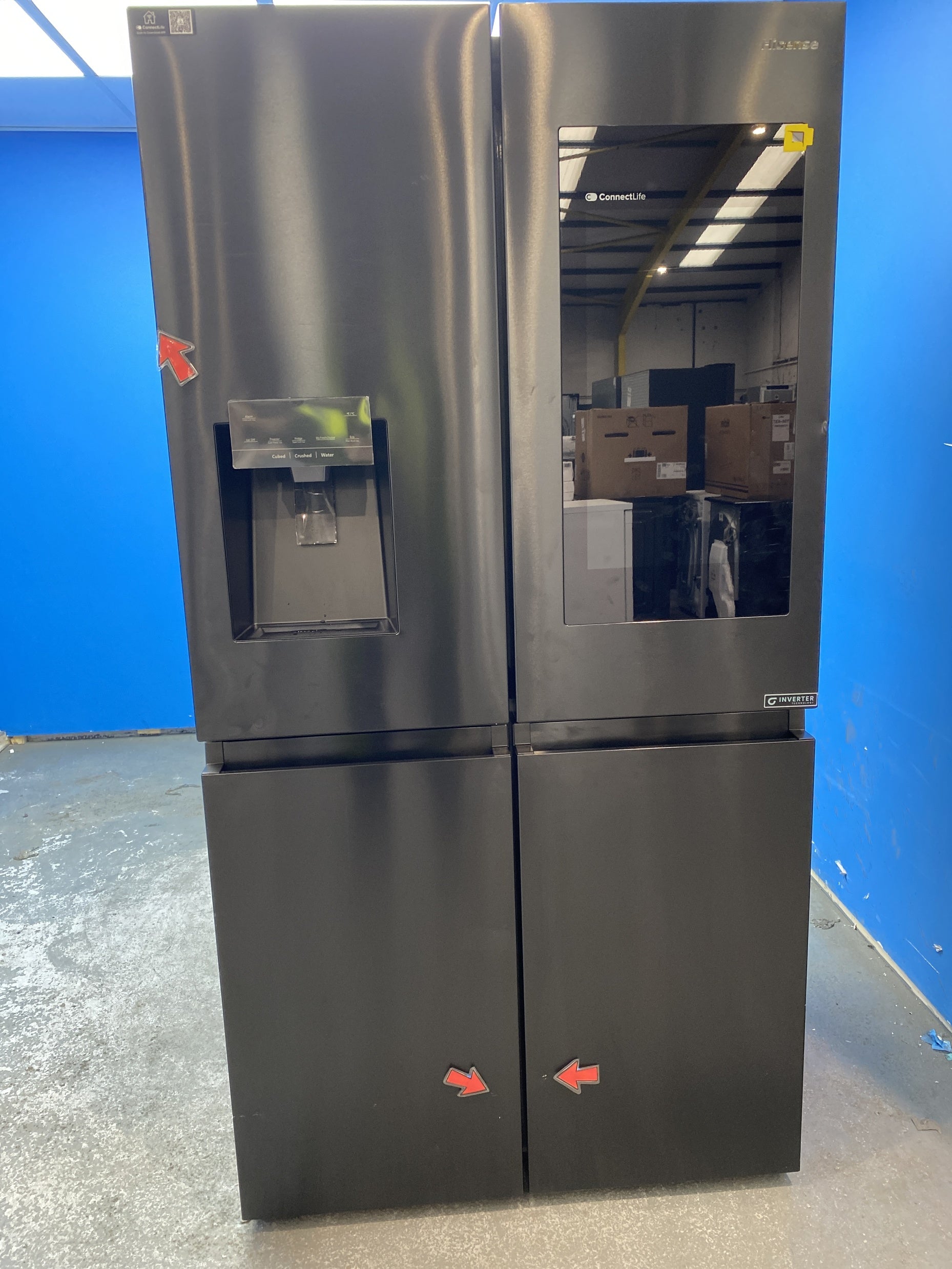 #GRC-143-639 - Hisense PureFlat RQ760N4IFE American Style Fridge Freezer