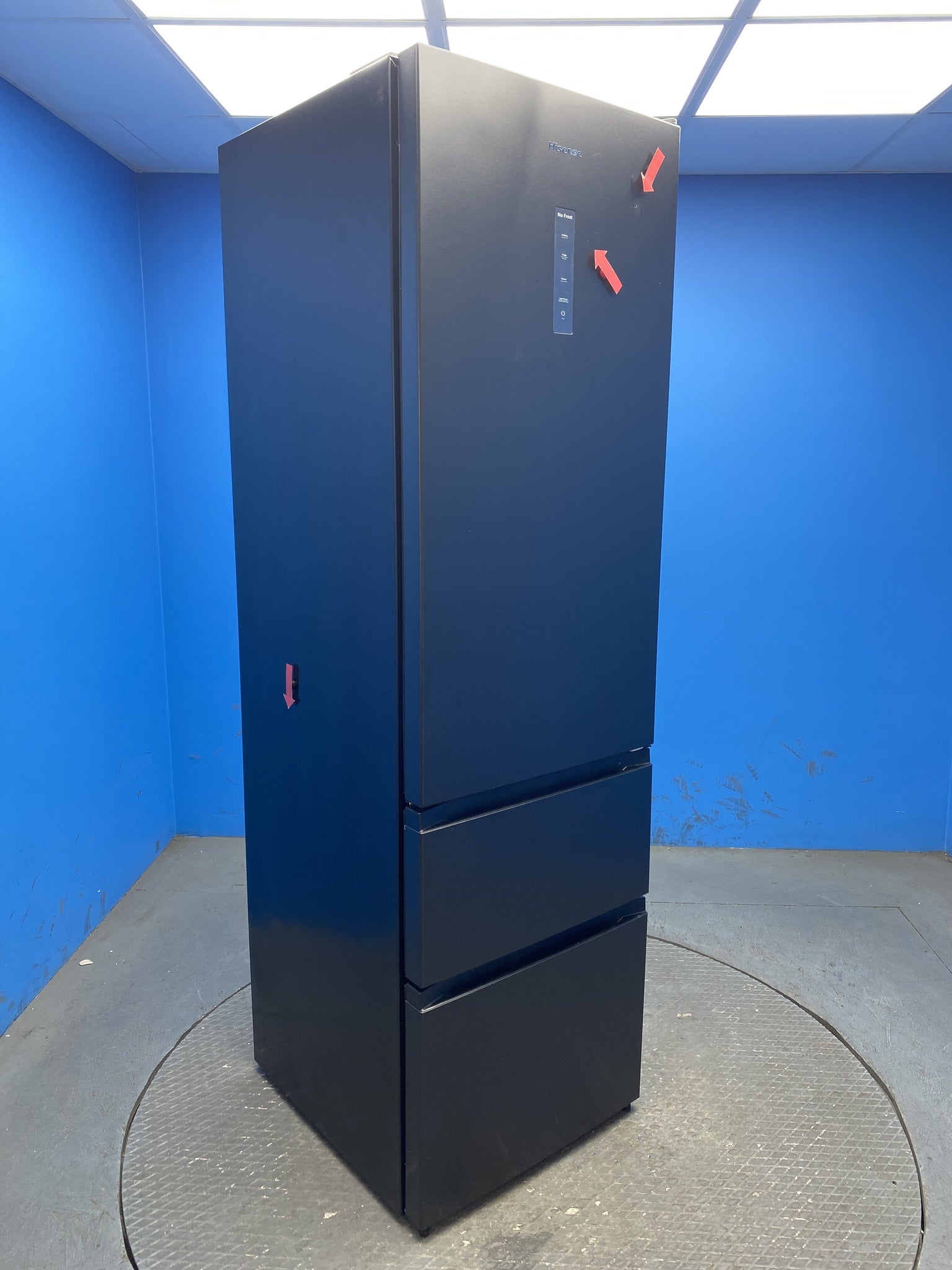 3 Door Fridge Freezer 70/30 D Energy Black