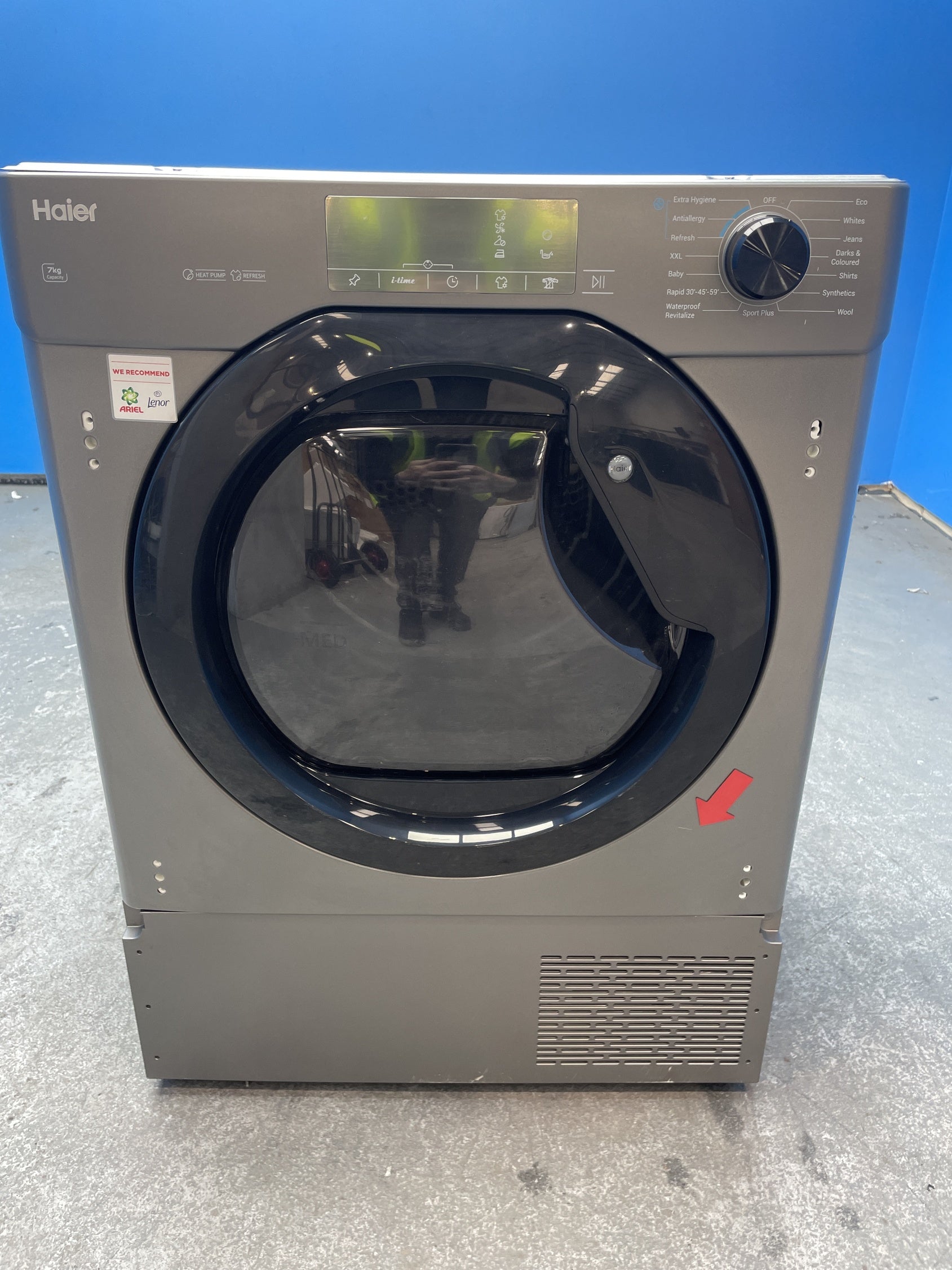 #GRC-157-293 - Haier HDB4 H7A2TBERX80 Integrated 7kg Heat Pump Tumble Dryer