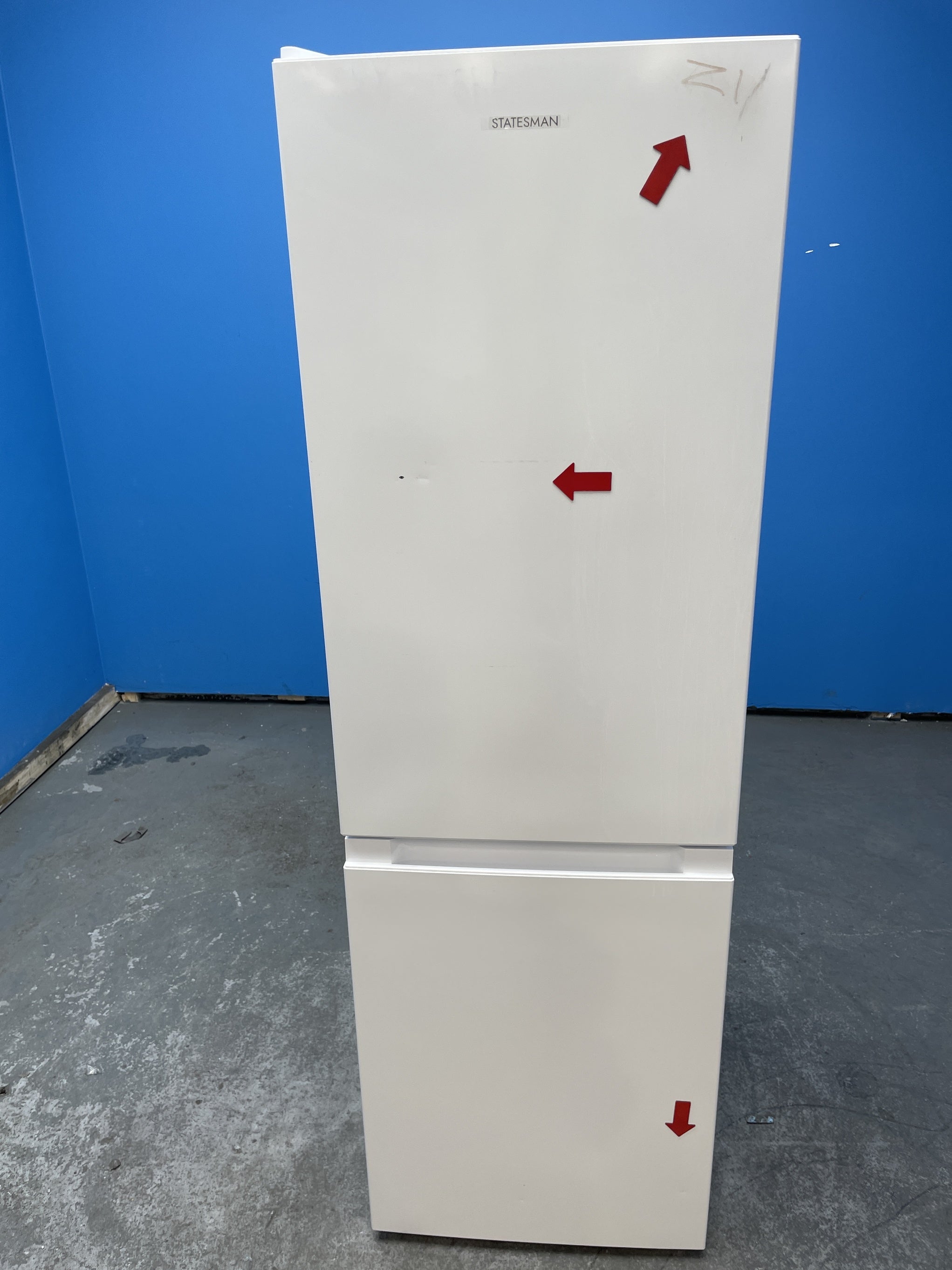 #GRC-153-378 - Statesman FF1547W 47cm 173 Litre Combi Fridge Freezer