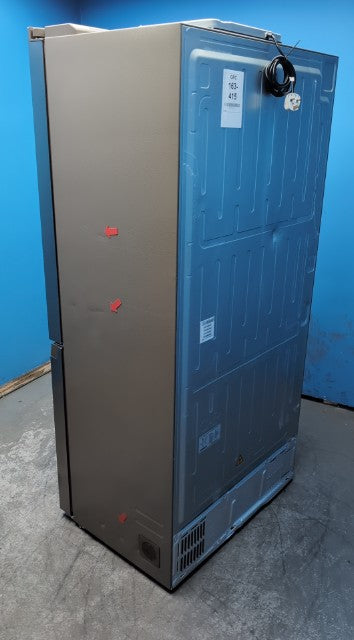 #GRC-163-415 - Haier American Style Fridge Freezer – 528L, Platinum Inox