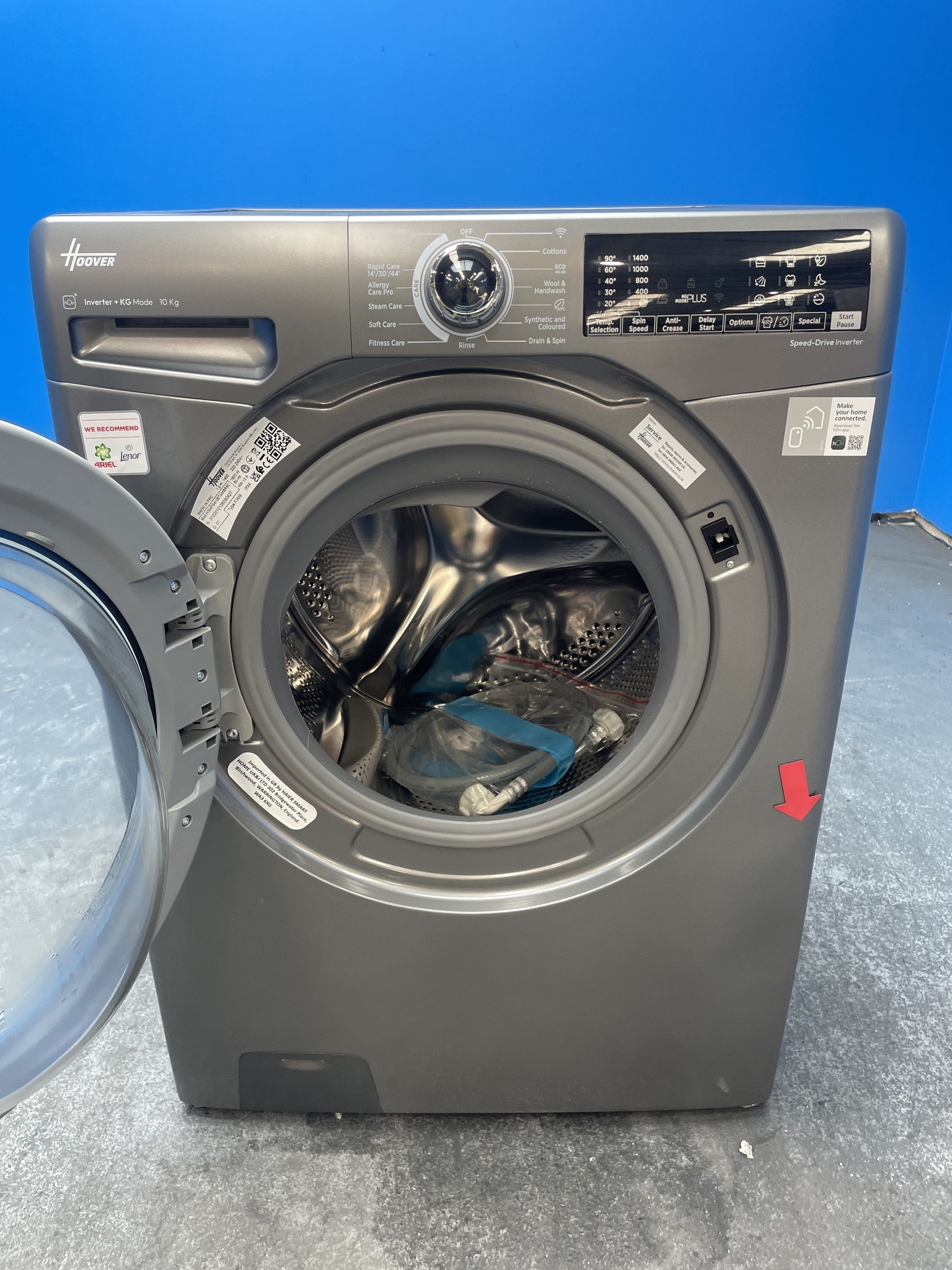 #GRC-158-536 - Hoover H3B13WPS4106TAMBR 10kg 1400 Spin Washing Machine