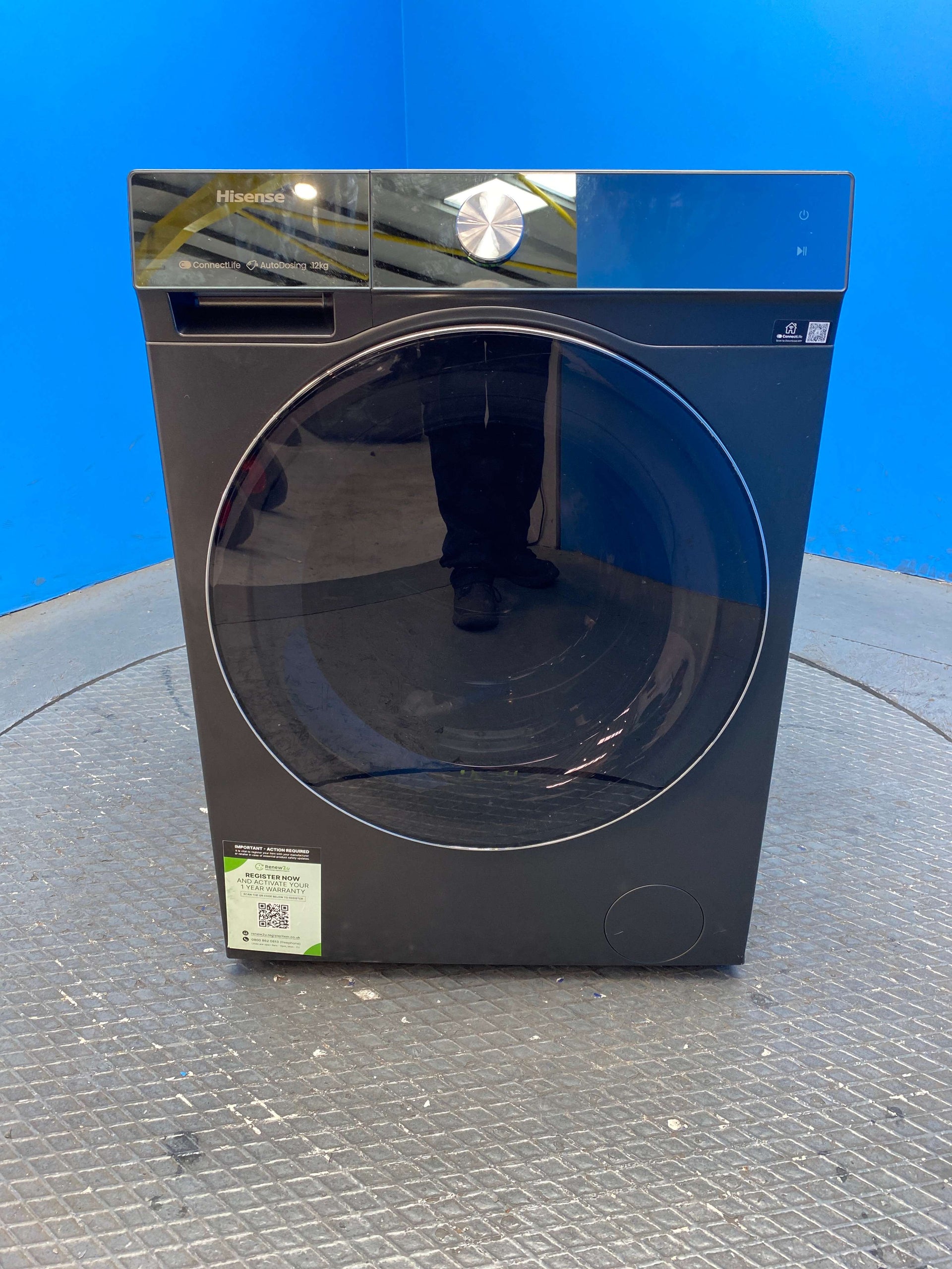 Hisense 7S Series WF7S1247BB 12kg 1400 Spin AI Washing Machine
