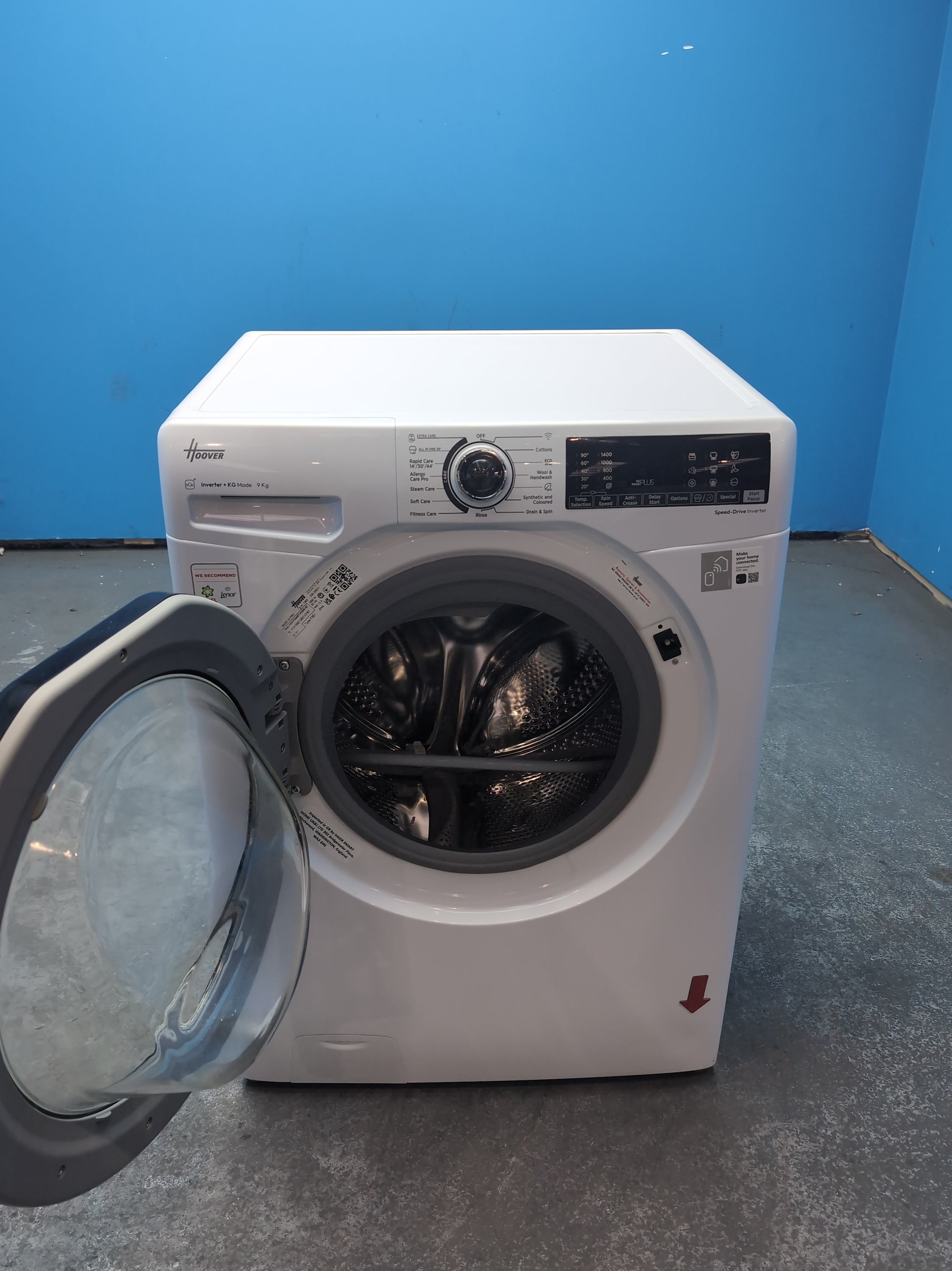 #GRC-164-389 - Hoover H-WASH 350 9kg 1400rpm Washing Machine – Allergy Care Pro, White