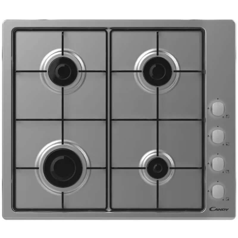 Candy CHW6LX 60cm Stainless Steel 4 Zone Gas Hob