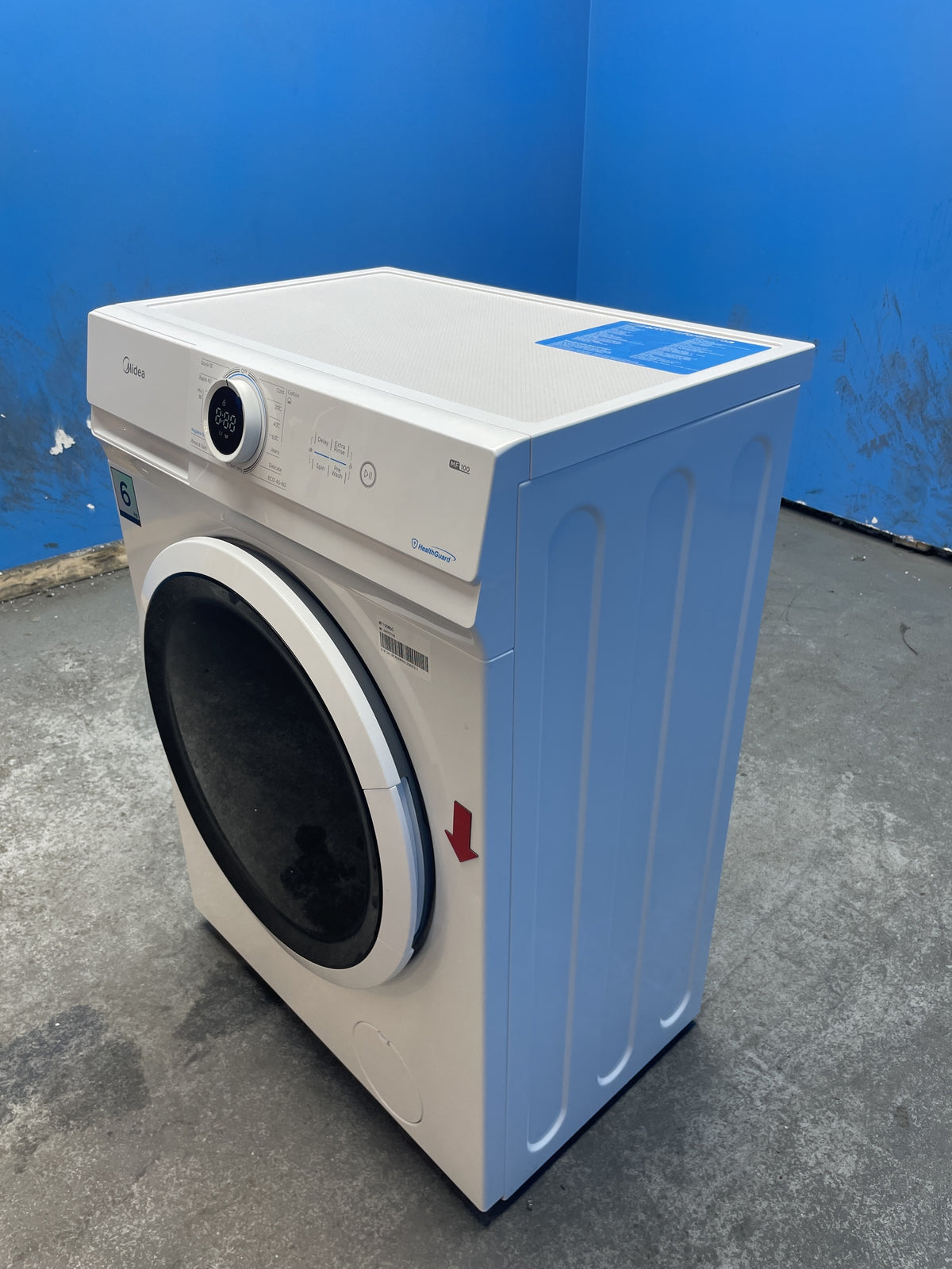 #GRC-158-763 - Midea 6kg 1000rpm Washing Machine – Lunar Dial LED, Quick Wash, White