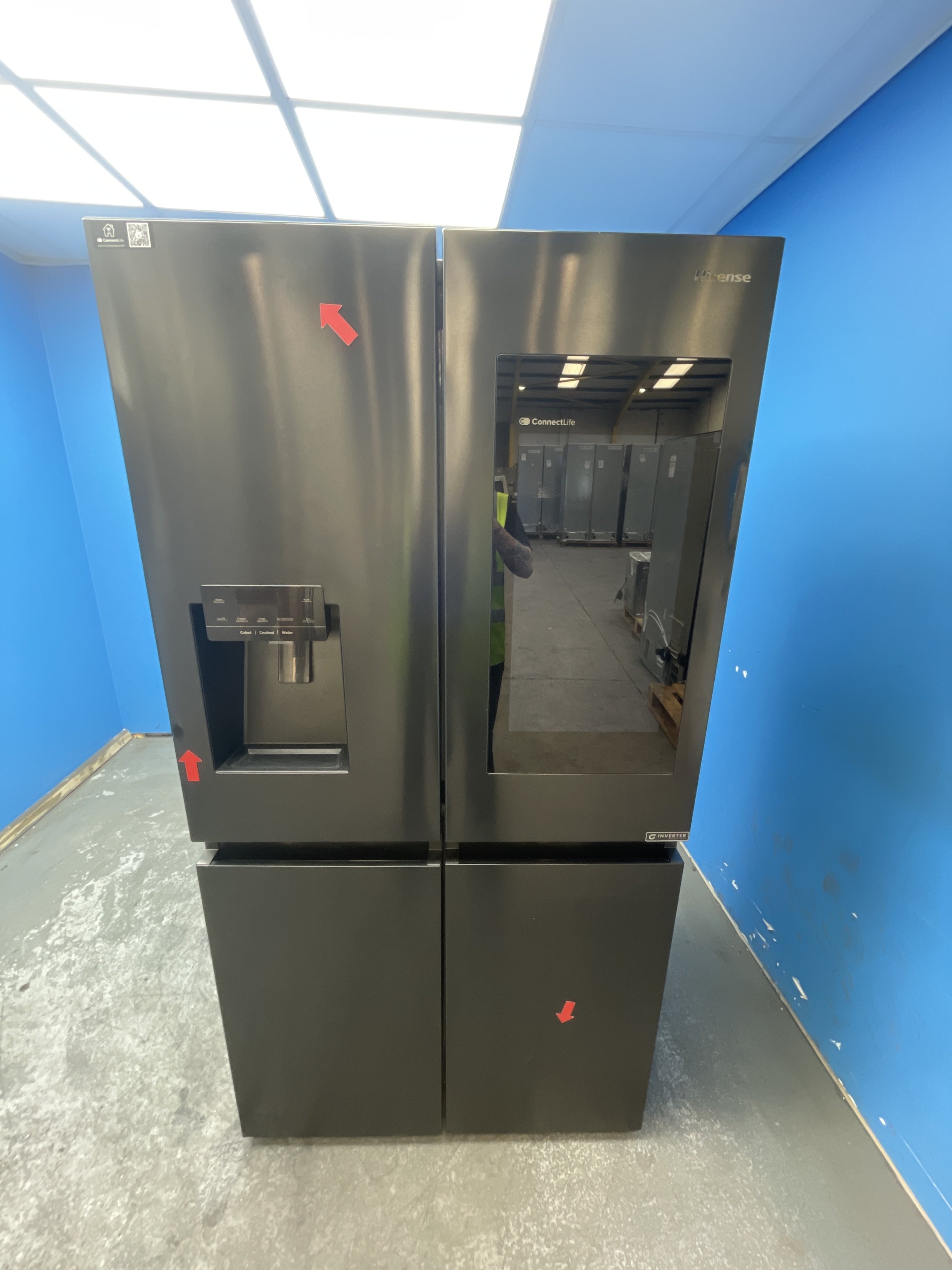 #GRC-161-886 - Hisense PureFlat RQ760N4IFE American Style Fridge Freezer