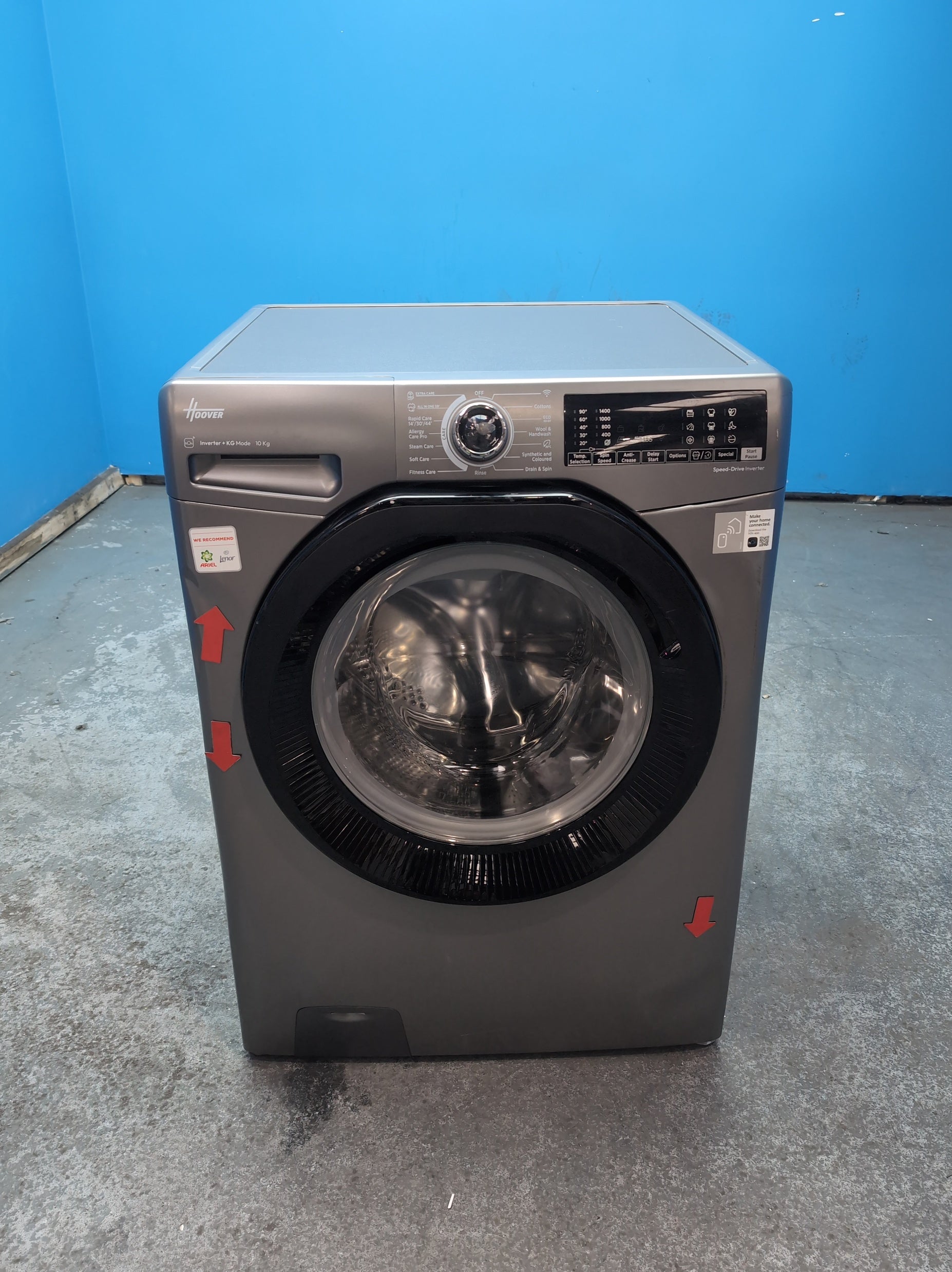 #GRC-163-718 - Hoover H-WASH 350 10kg 1400rpm Washing Machine – Eco-Power Inverter Motor