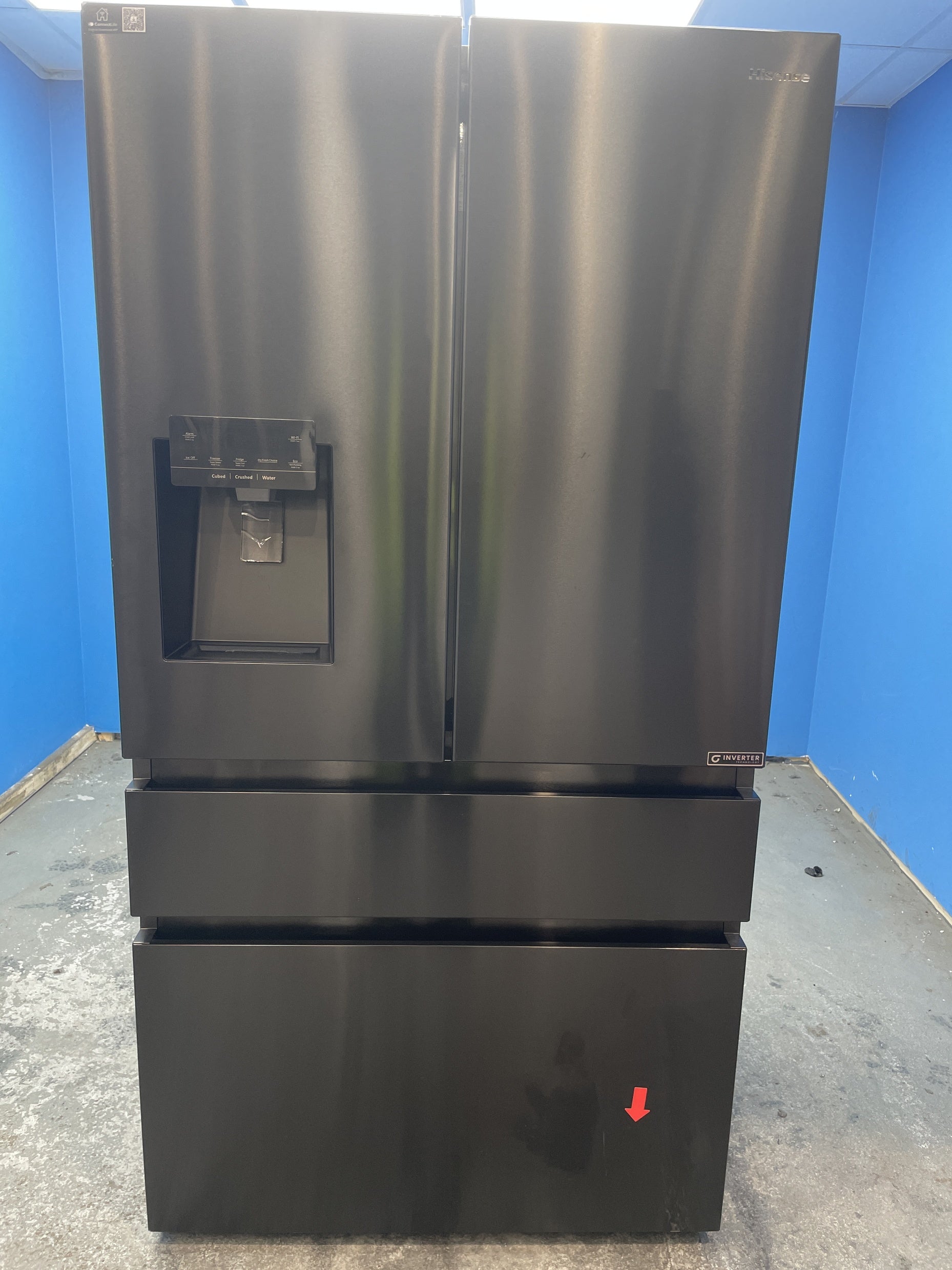 #GRC-157-200 - Hisense RF728N4SBFE PureFlat French Door Fridge Freezer