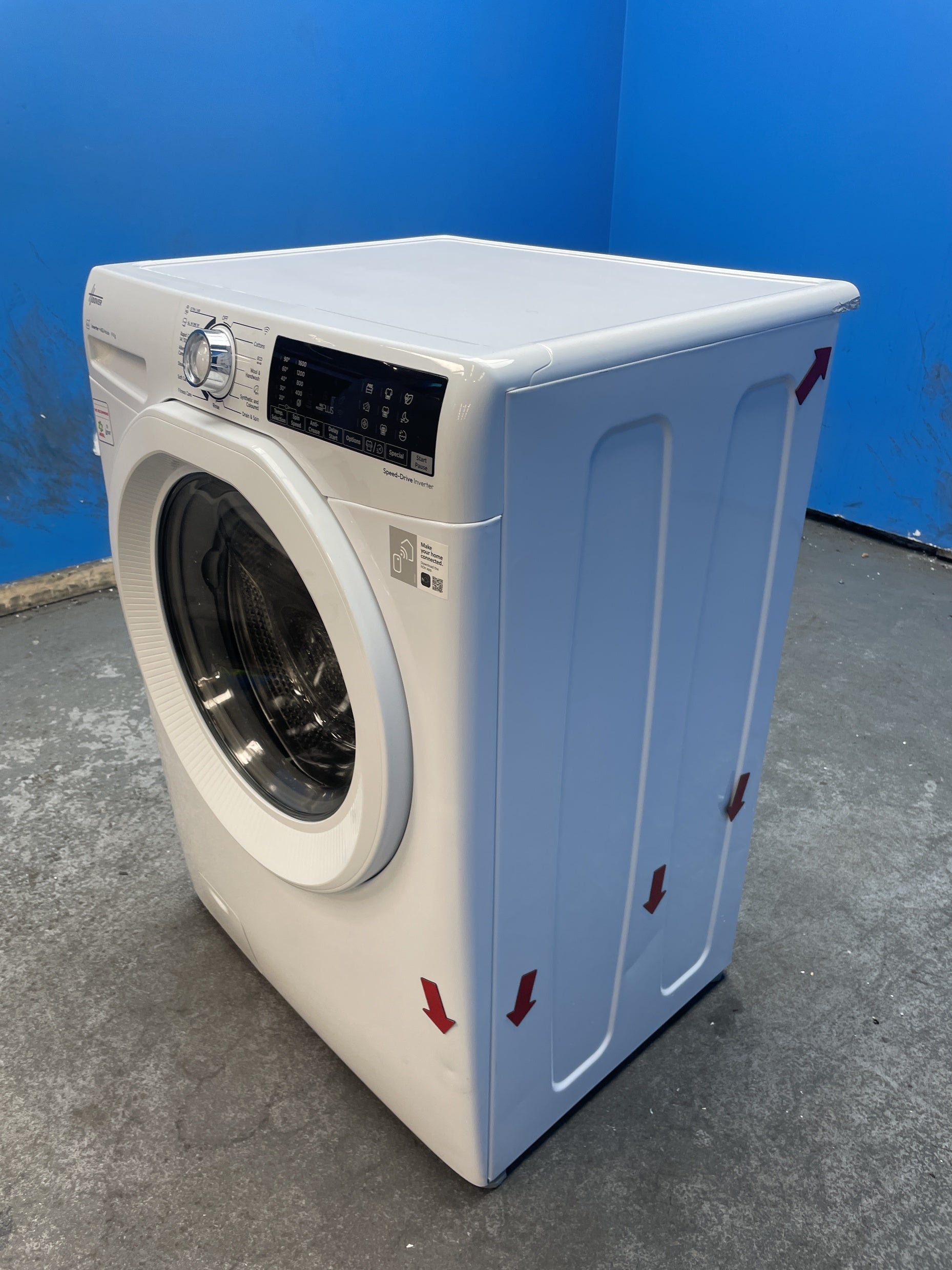 #GRC-159-991 - Hoover H-WASH 350 H3WPS696TAM6-80 9kg 1600rpm Washing Machine