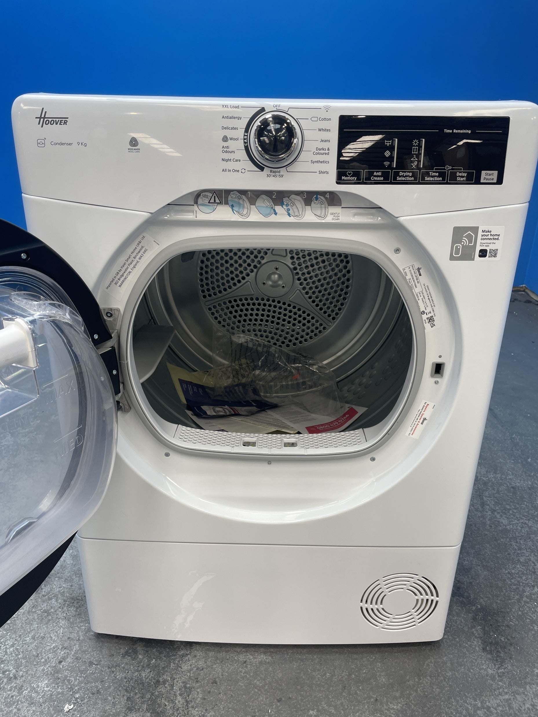 #GRC-159-521 - Hoover H-DRY 350 HREC9TBE-80 9kg Condenser Tumble Dryer