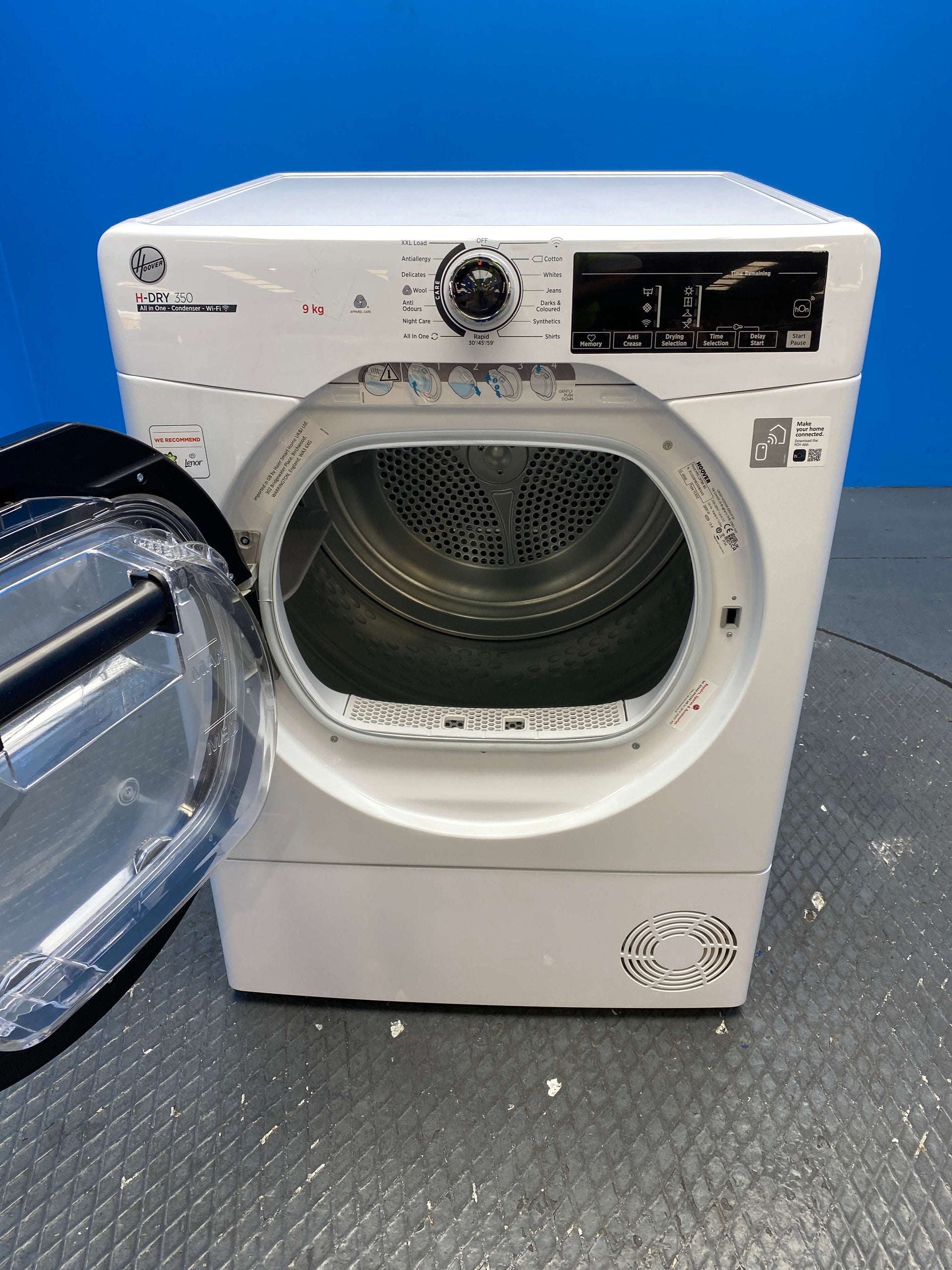 Hoover H-DRY 350 HREC9TBE-80 9kg Condenser Tumble Dryer