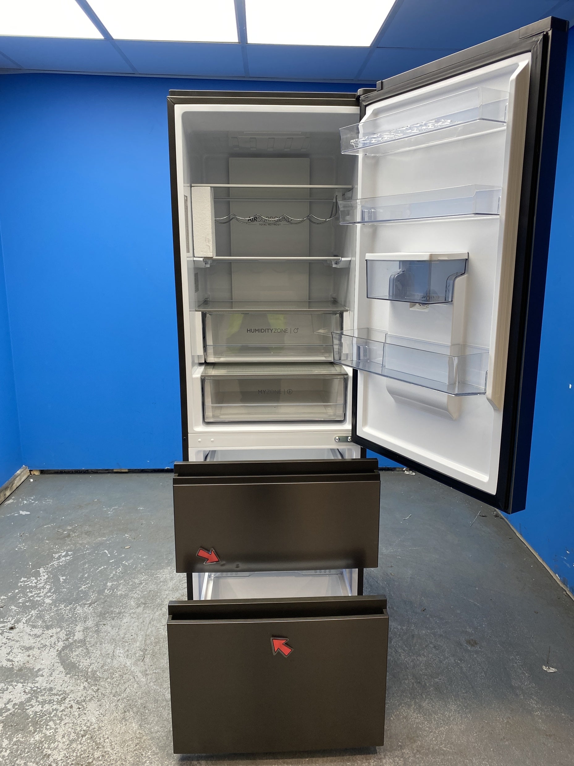 #GRC-156-958 - Haier HTW5618EWMP 357L Series 5 60cm 3D No Frost Fridge Freezer