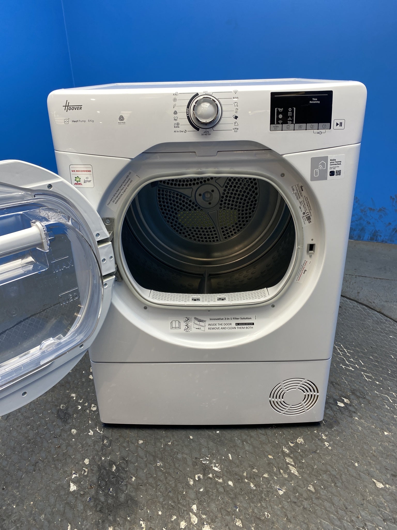 Hoover HLEH8A2DE 8kg Heat Pump Tumble Dryer