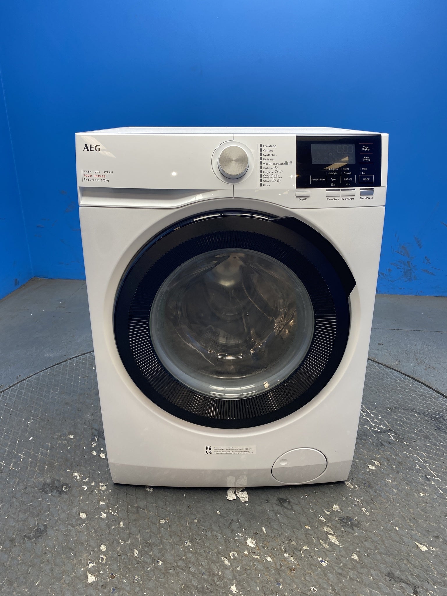 AEG LWR7185M4B ProSteam 8/5kg 1400rpm Washer Dryer